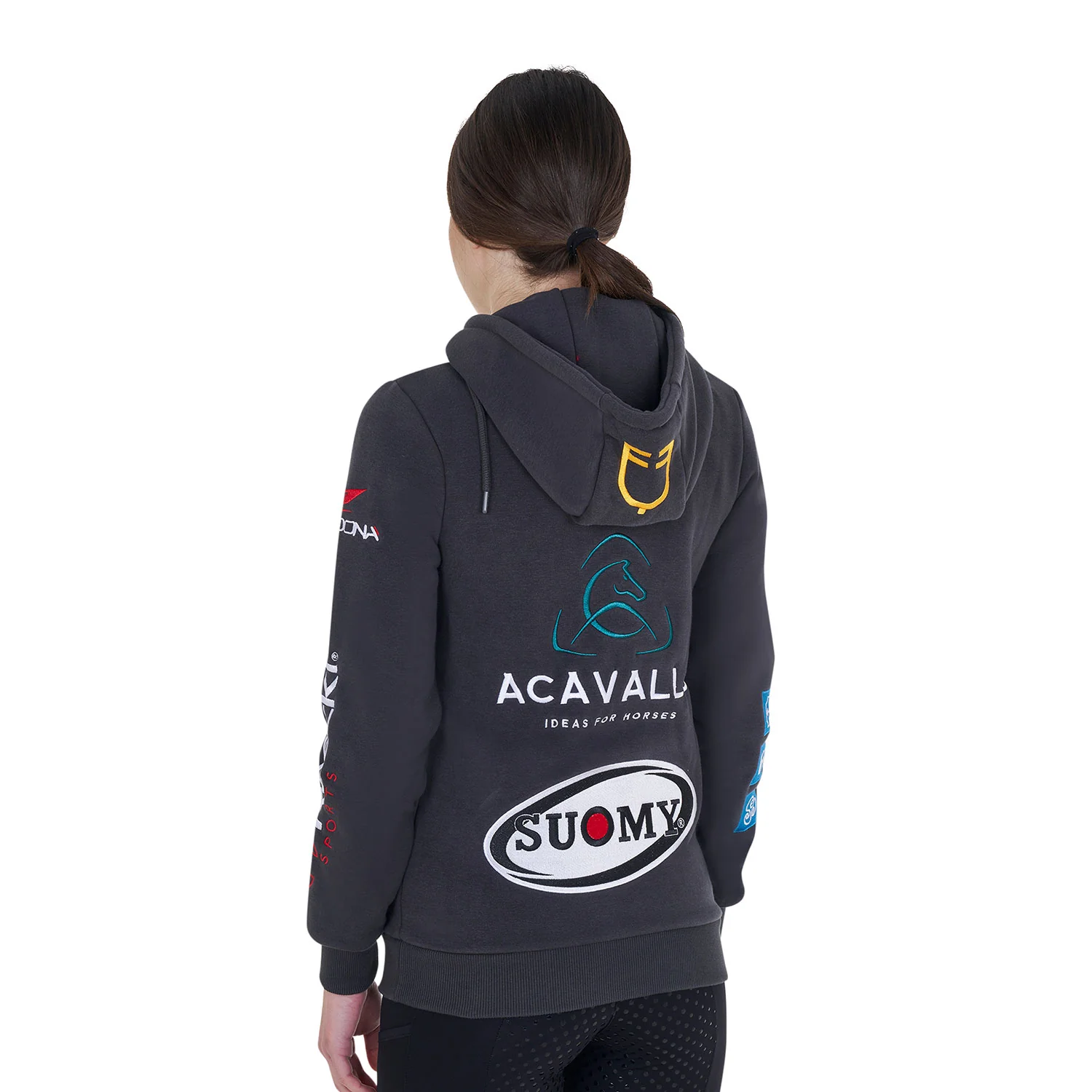 Equestro Women's 2024 Design Multi-Logo Hoodie - Image 7
