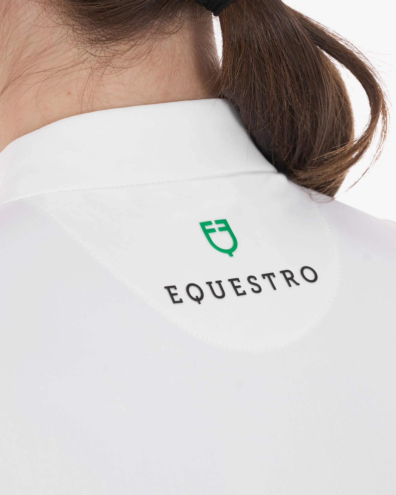 Equestro Women's Slim Fit Competition Polo Shirt With Ruffles - Image 4