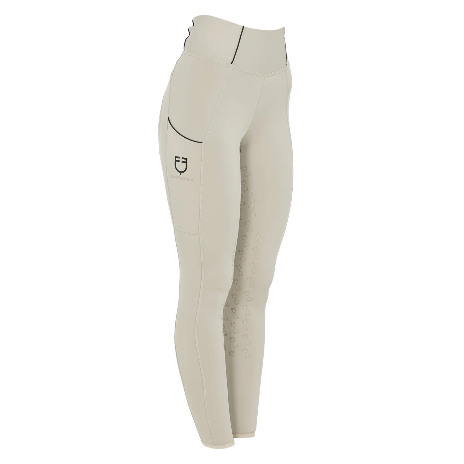 Equestro Women's Slim Fit Full Grip Leggings