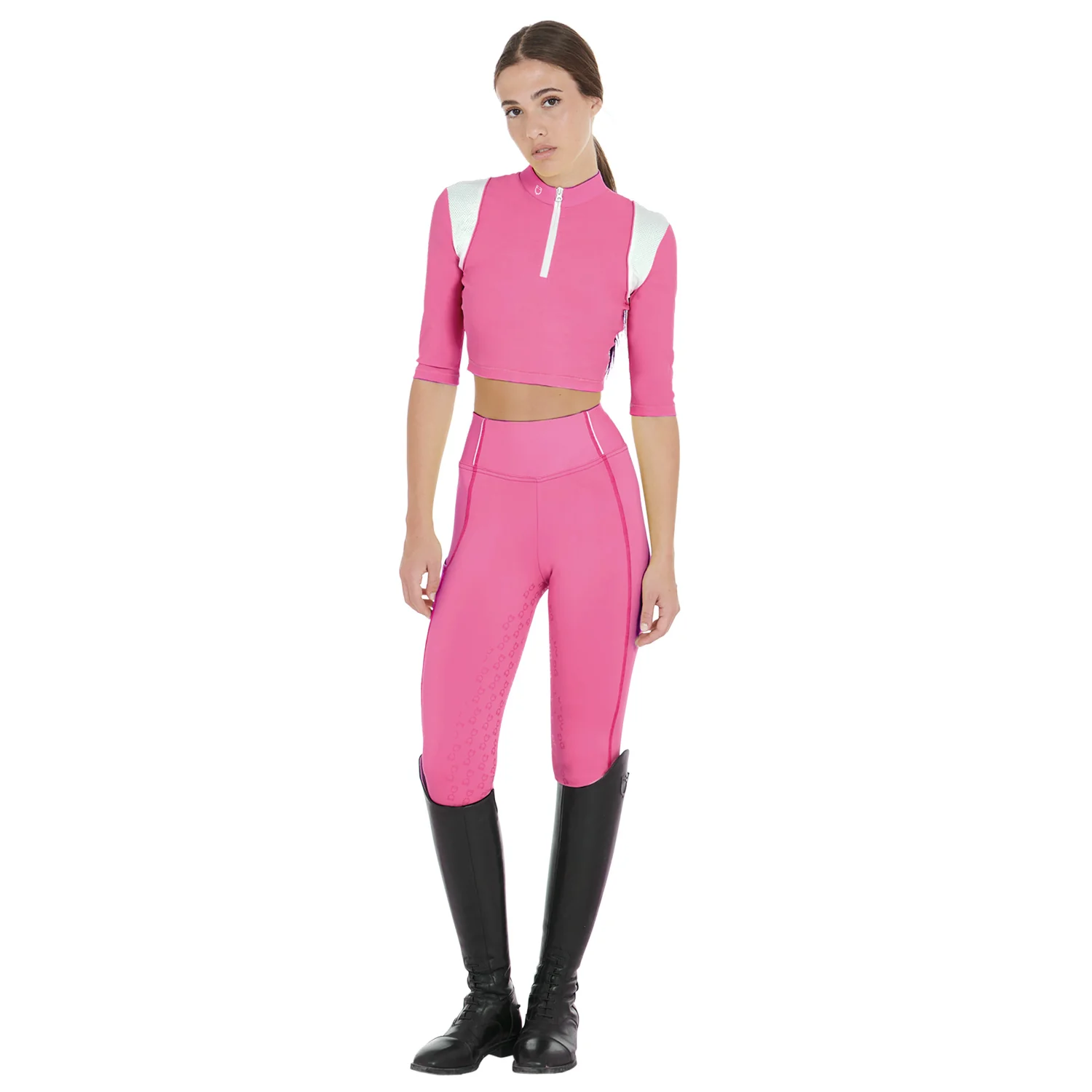 Equestro Women's Slim Fit Full Grip Leggings - Image 124