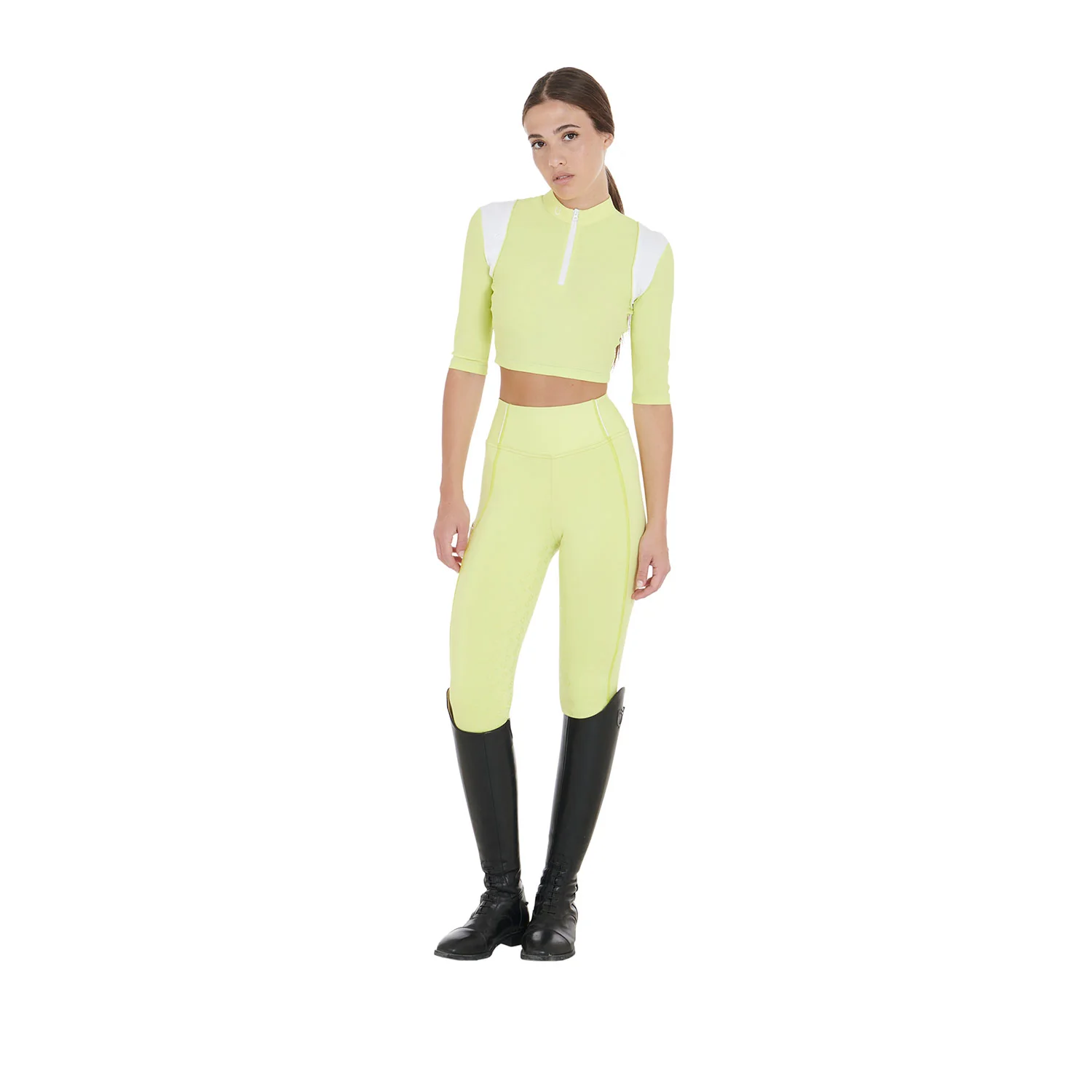Equestro Women's Slim Fit Full Grip Leggings - Image 136