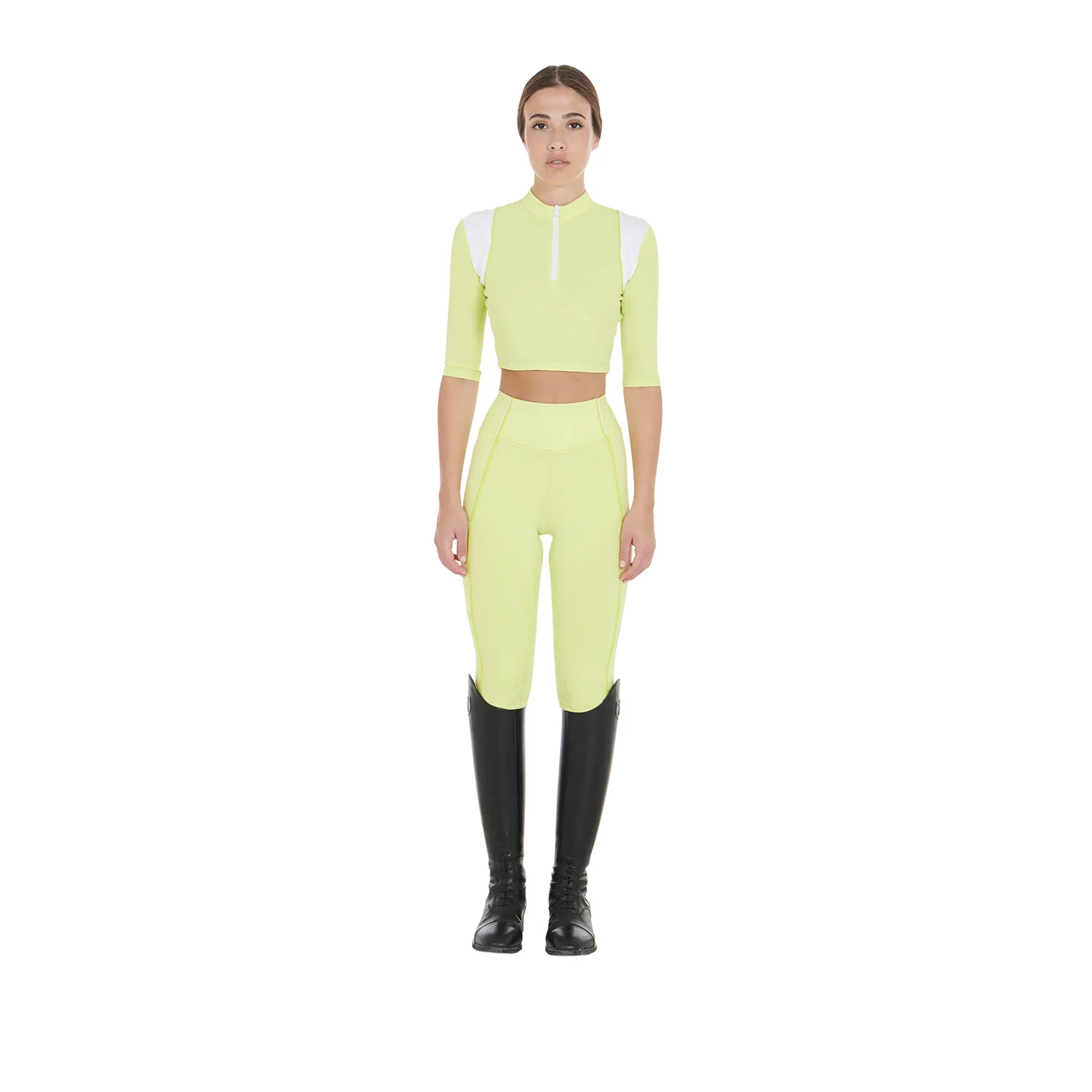 Equestro Women's Slim Fit Full Grip Leggings - Image 137