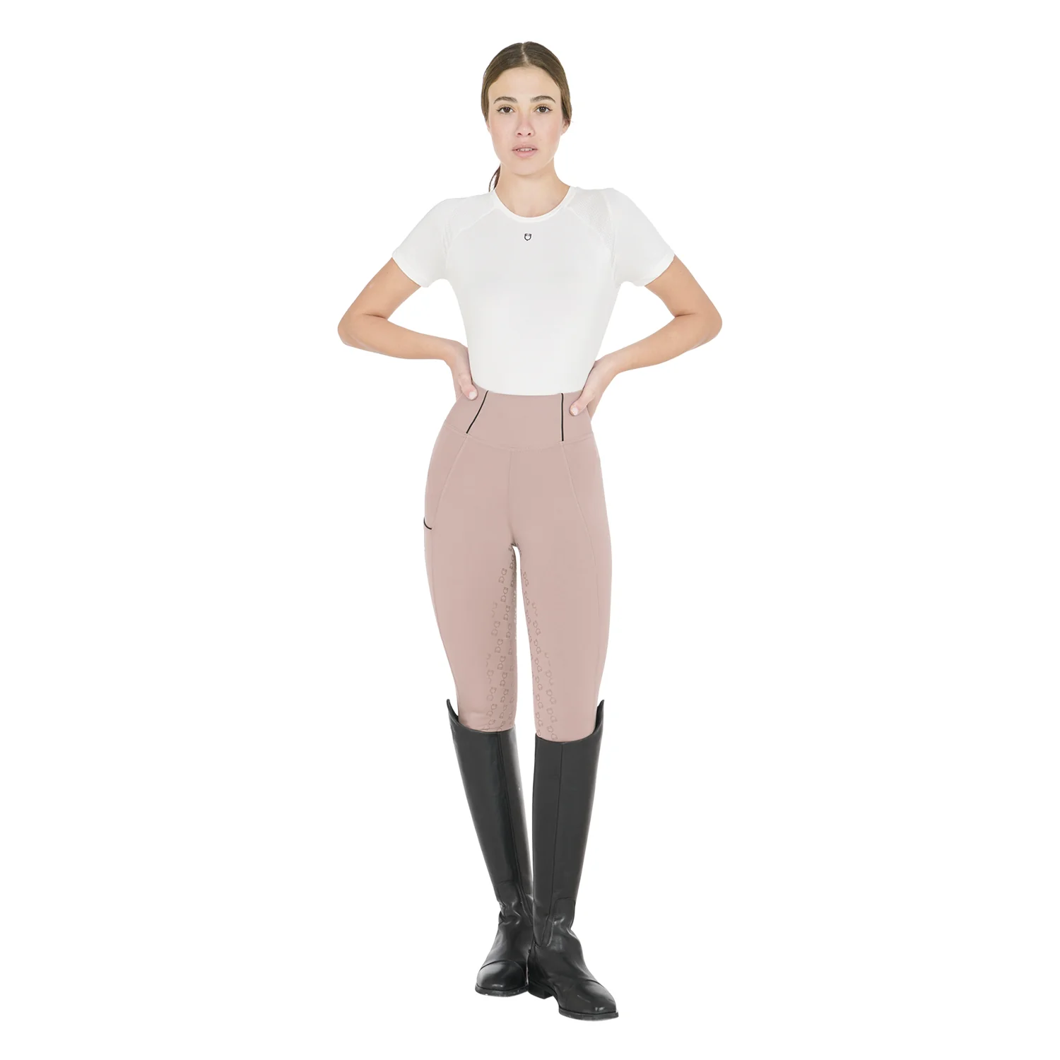 Equestro Women's Slim Fit Full Grip Leggings - Image 31