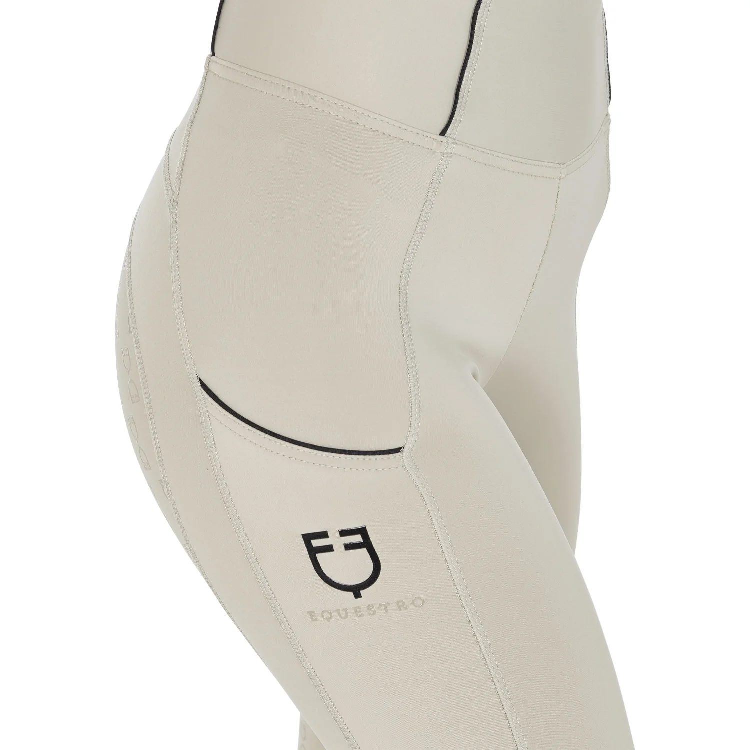 Equestro Women's Slim Fit Full Grip Leggings - Image 4