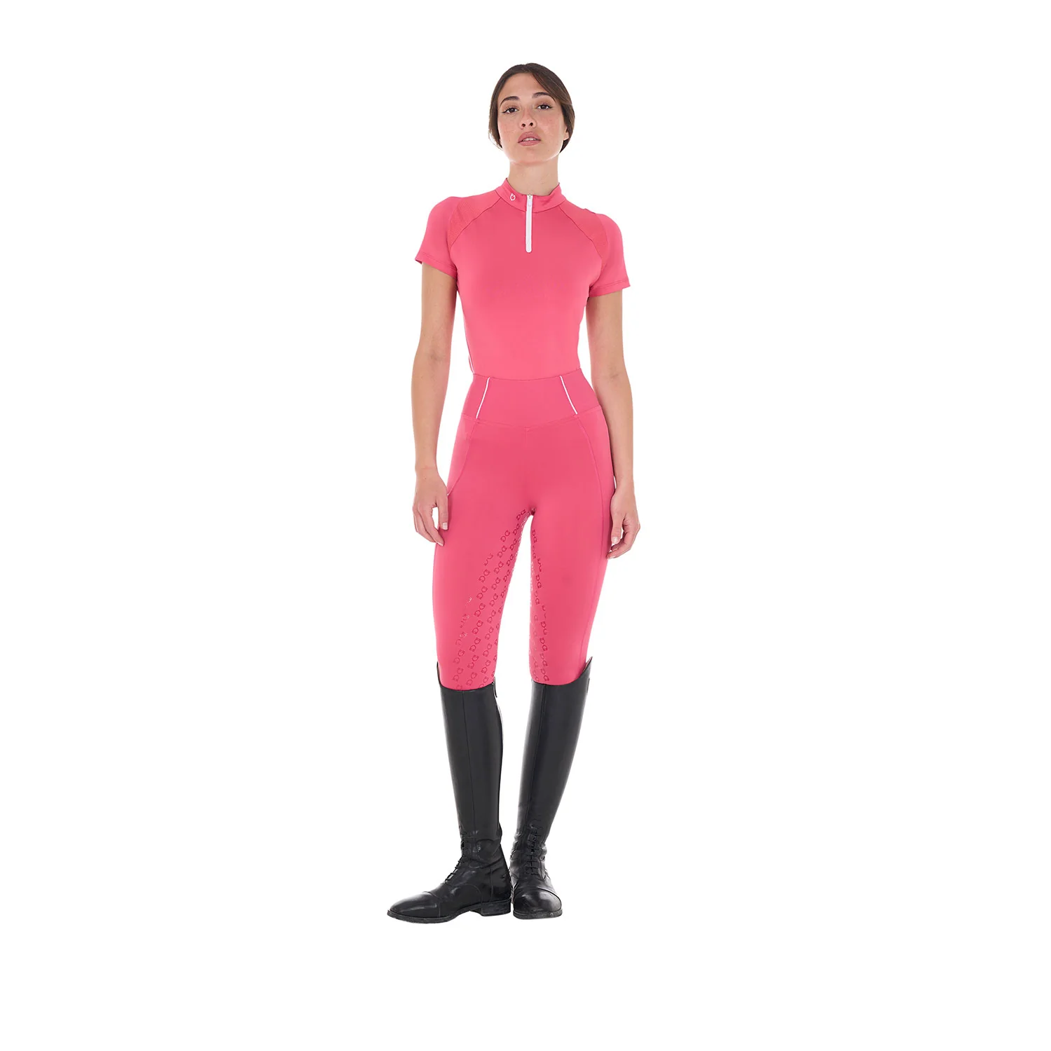 Equestro Women's Slim Fit Full Grip Leggings - Image 84