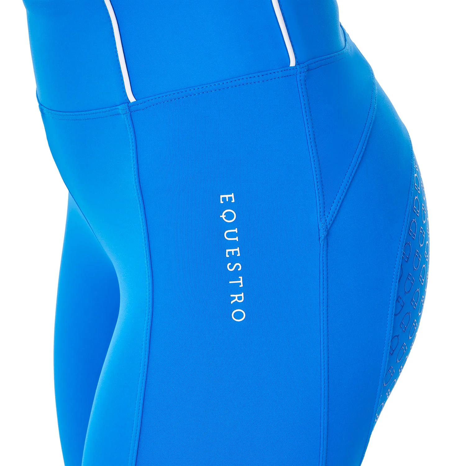 Equestro Women's Slim Fit Full Grip Leggings Equestro X Fise - Image 7