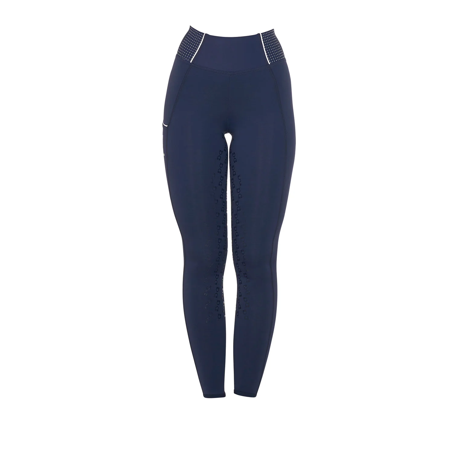 Equestro Women's Slim Fit High-Waisted Leggings with Rhinestones - Image 18