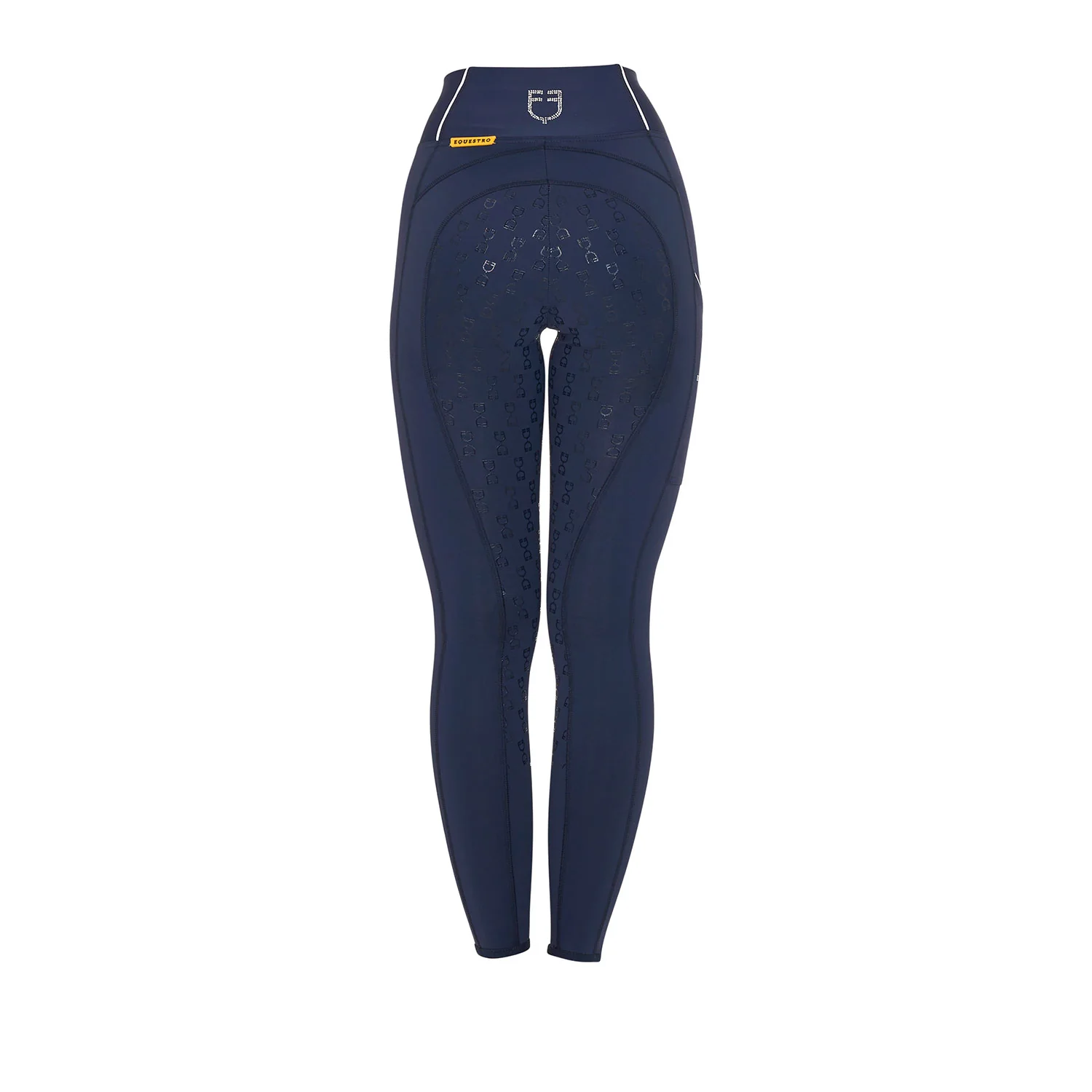Equestro Women's Slim Fit High-Waisted Leggings with Rhinestones - Image 19