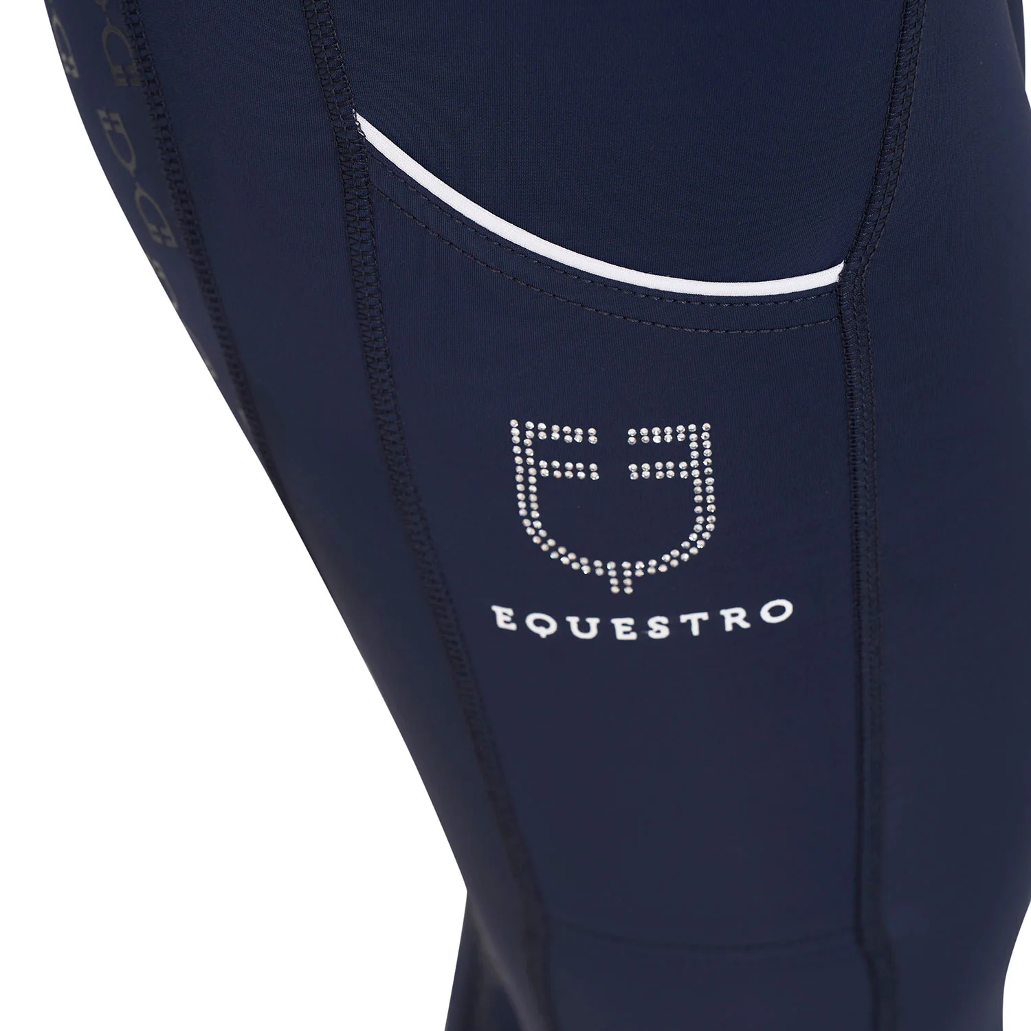 Equestro Women's Slim Fit High-Waisted Leggings with Rhinestones - Image 21
