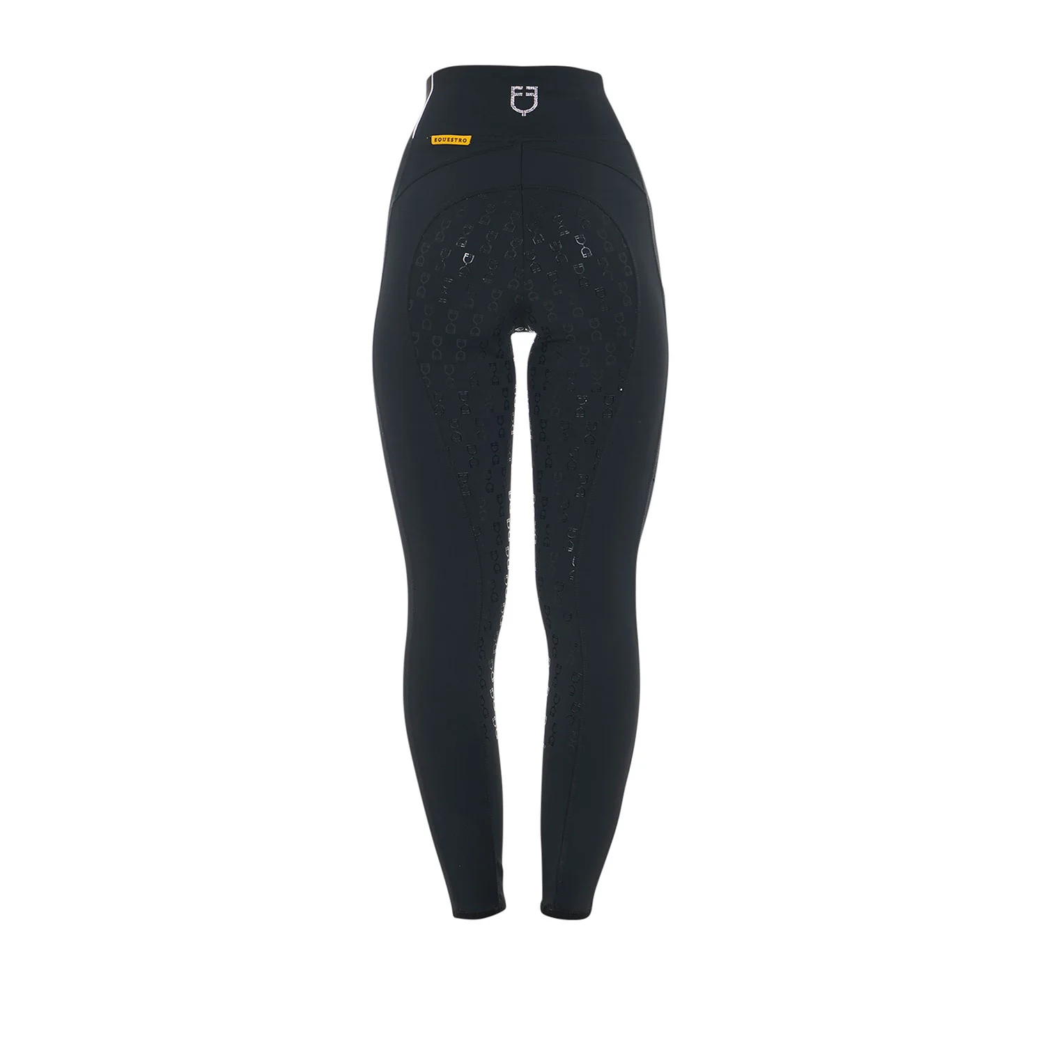 Equestro Women's Slim Fit High-Waisted Leggings with Rhinestones - Image 26