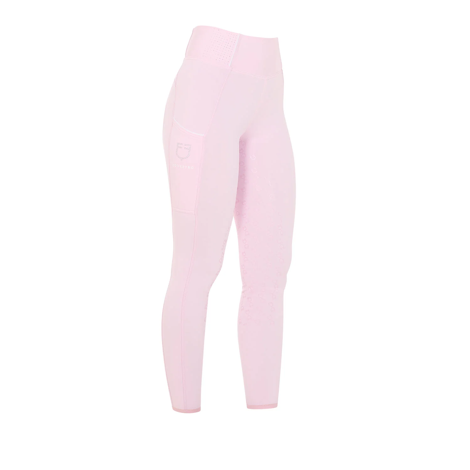 Equestro Women's Slim Fit High-Waisted Leggings with Rhinestones - Image 9