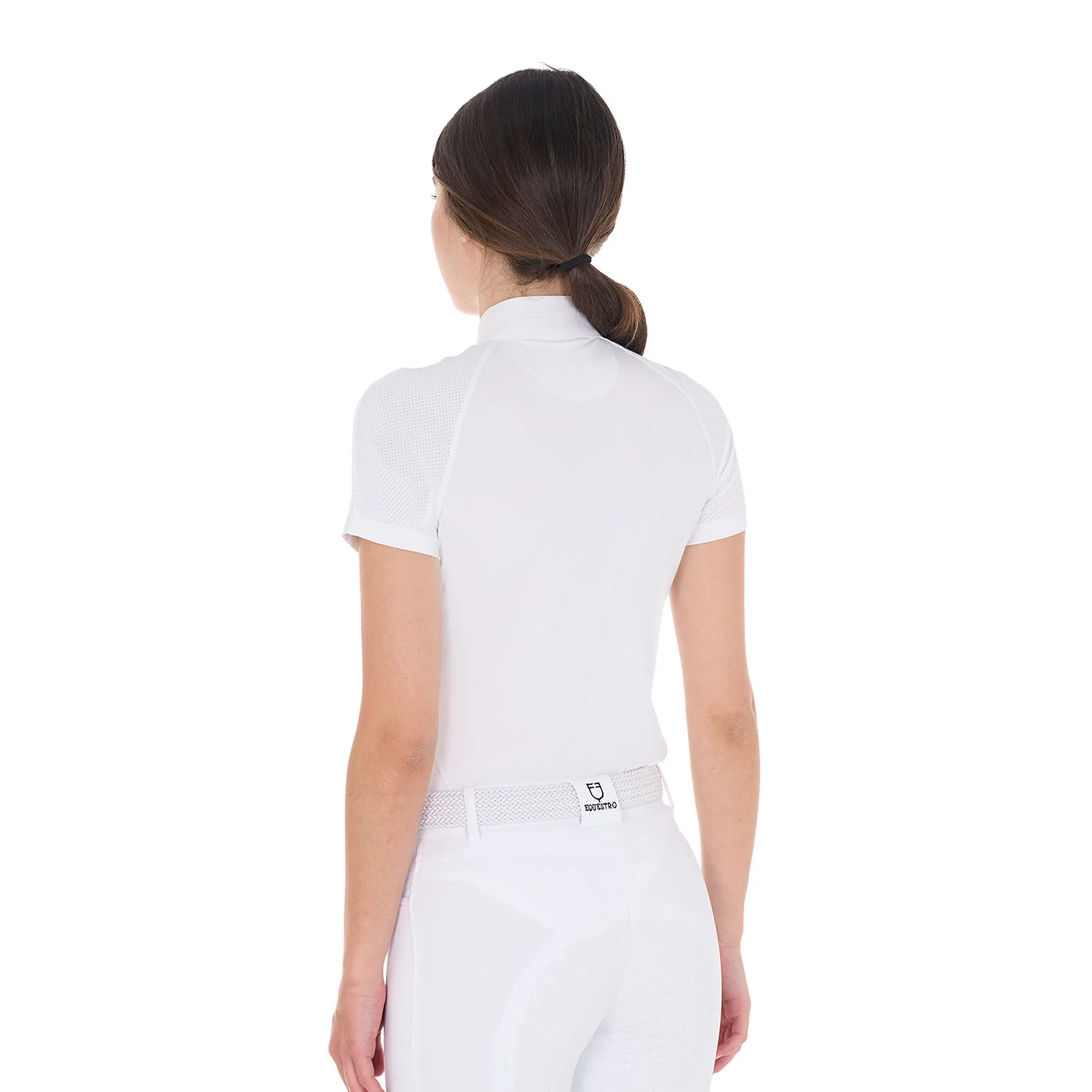 Equestro Women's Slim Fit Stretch Competition Polo Shirt - Image 2