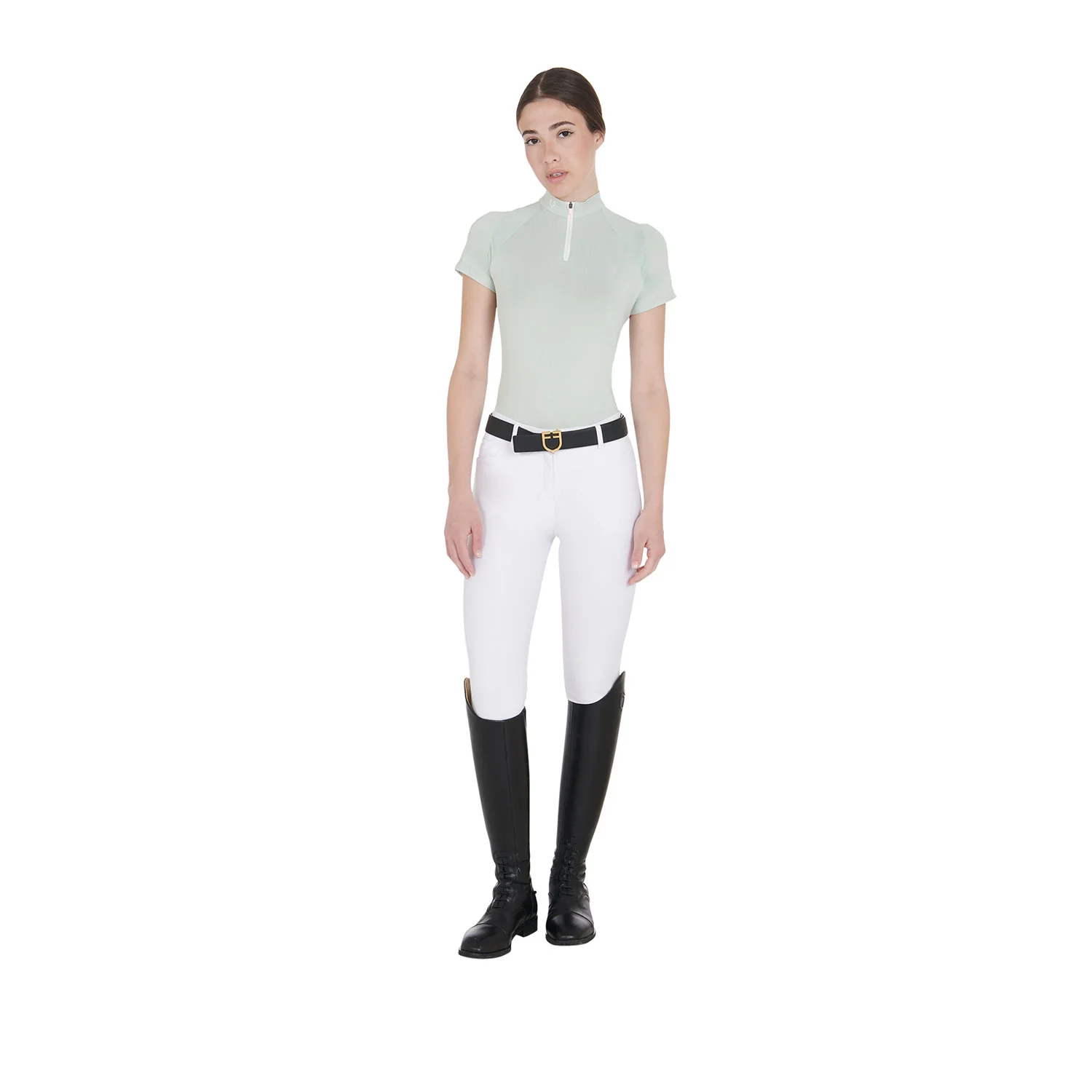 Equestro Women's Slim Fit Technical Training Polo Shirt - Image 35