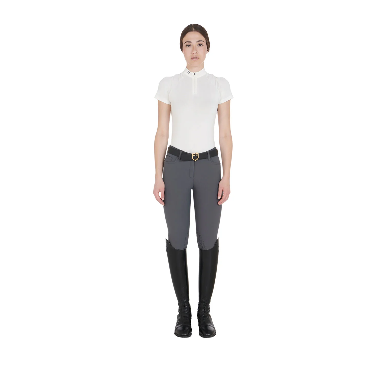 Equestro Women's Slim Fit Technical Training Polo Shirt - Image 62