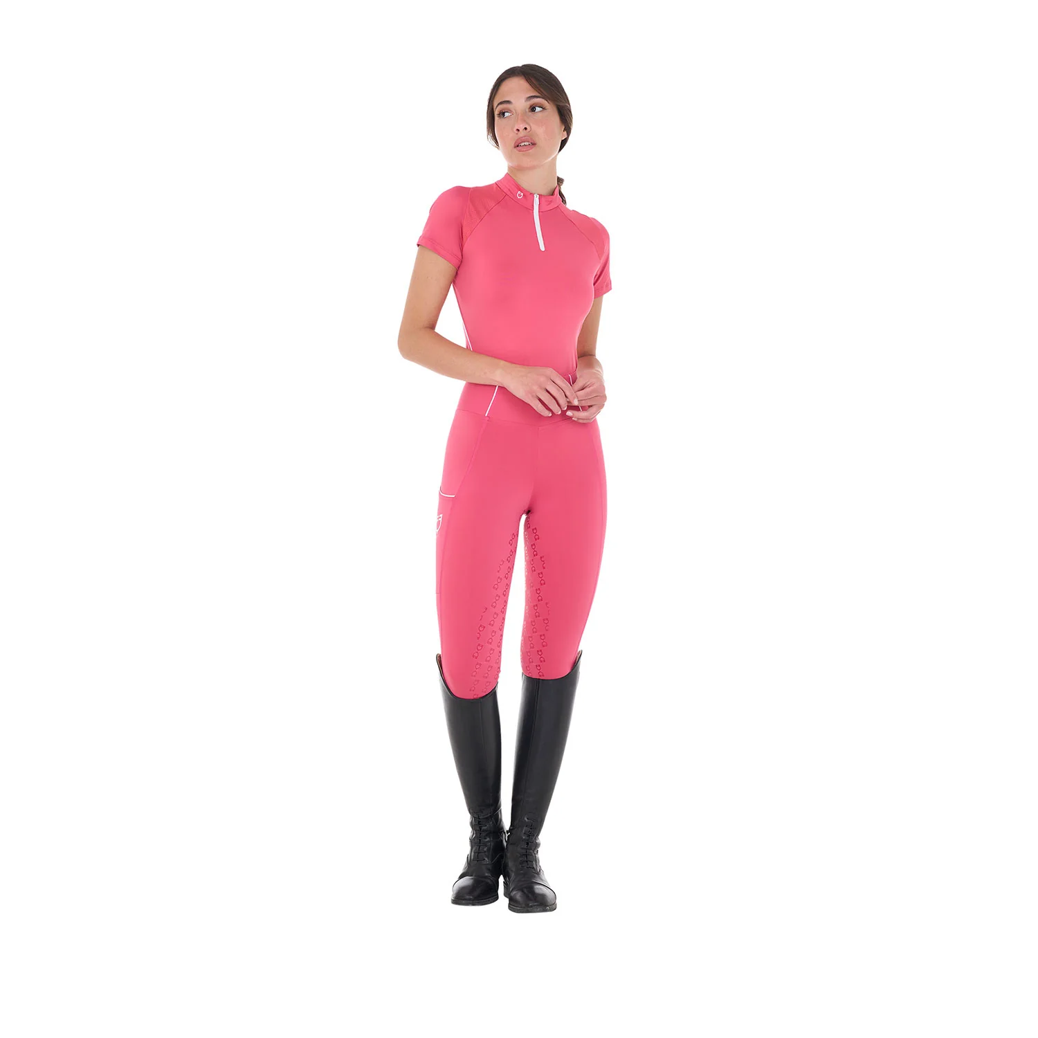 Equestro Women's Slim Fit Technical Training Polo Shirt - Image 7