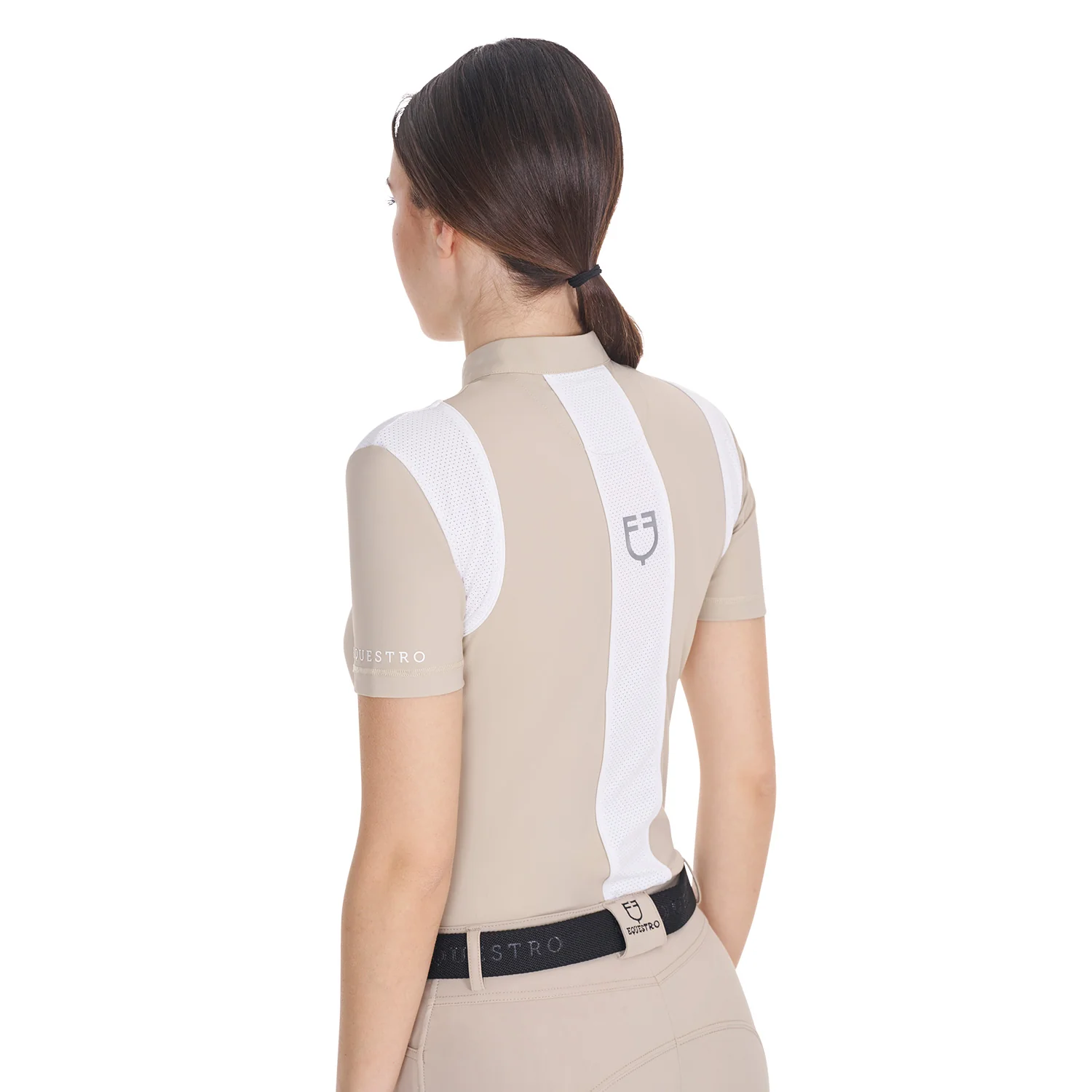 Equestro Women's Slim Fit Training Polo Shirt with Mesh Inserts - Image 27