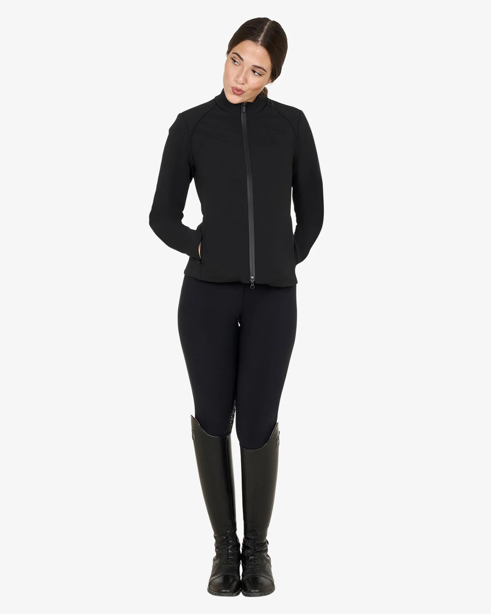 Equestro Women's Softshell Jacket In Padded Technical Fabric - Image 4