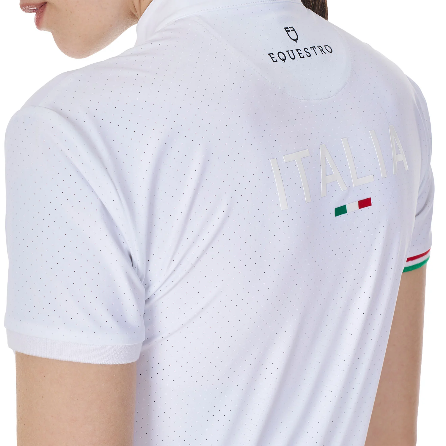 Equestro Women's Stretch Competition Polo Shirt Equestro X Fise - Image 5