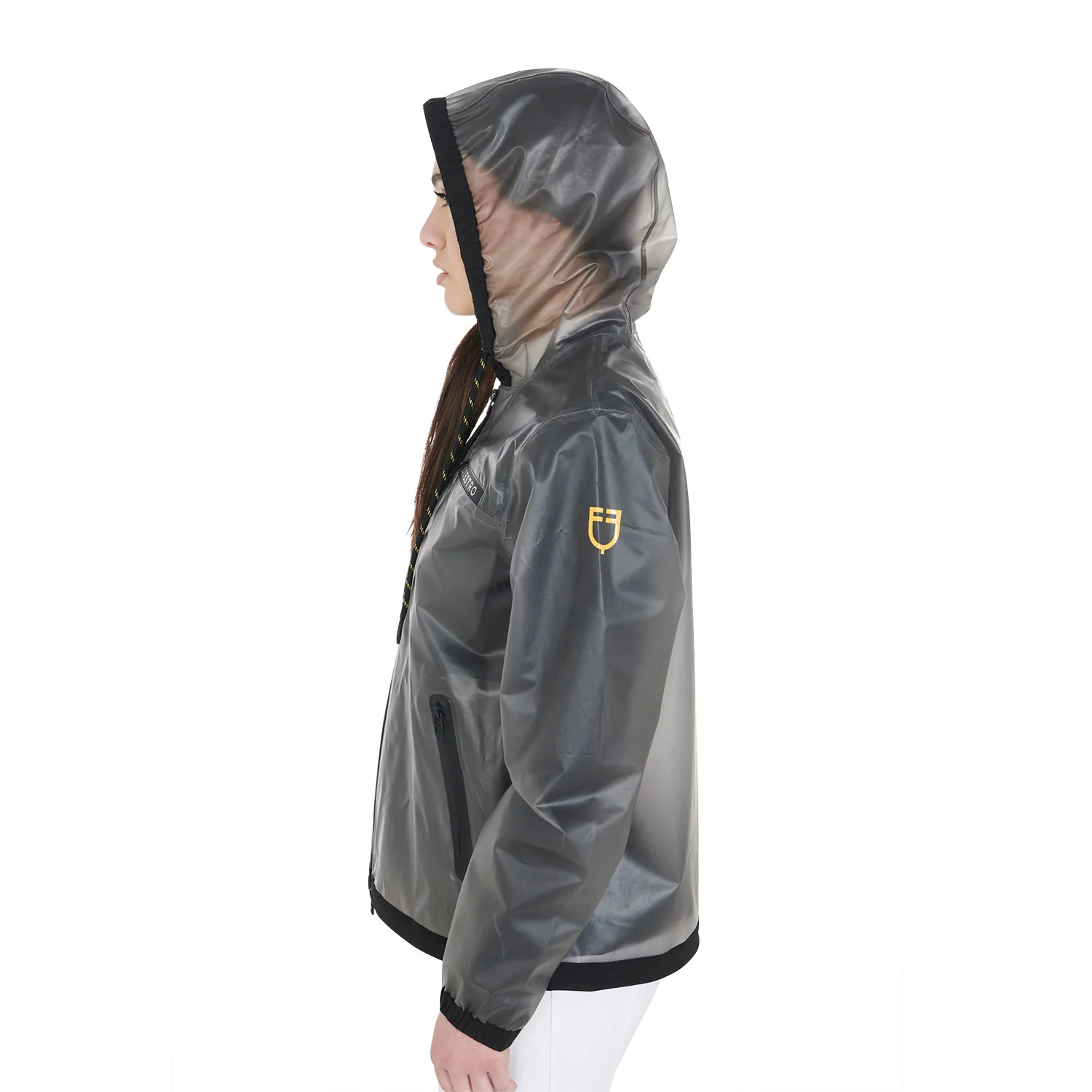 Equestro Women's Transparent Technical Raincoat - Image 3