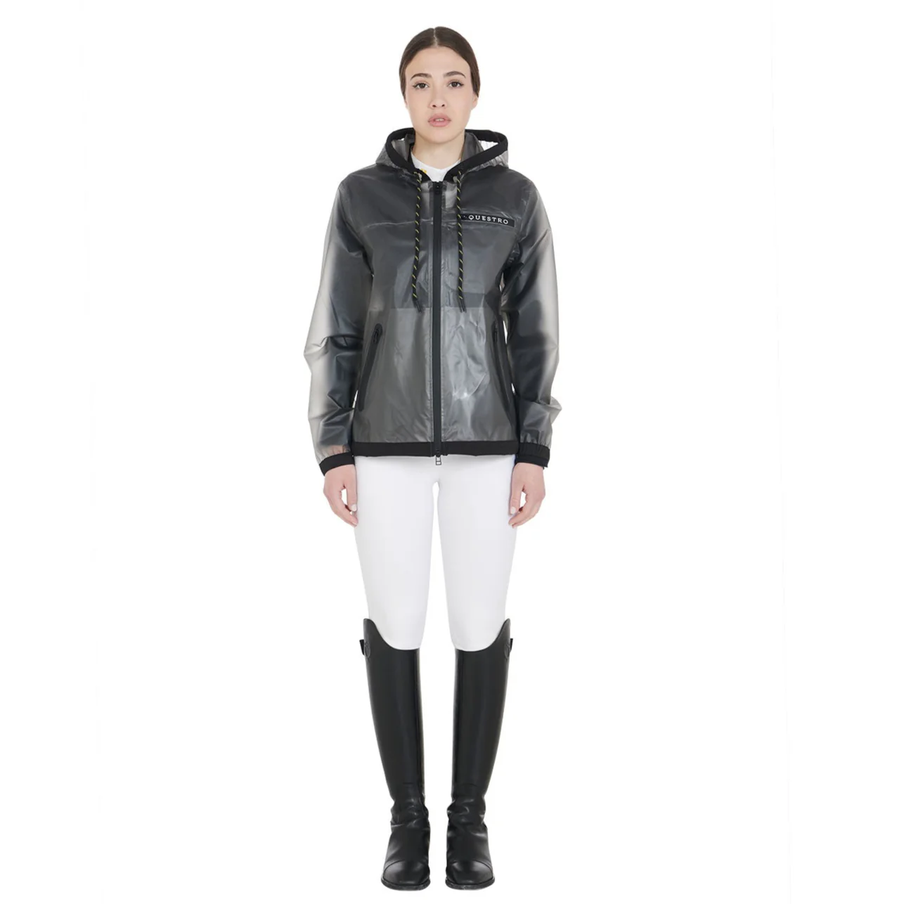 Equestro Women's Transparent Technical Raincoat - Image 8