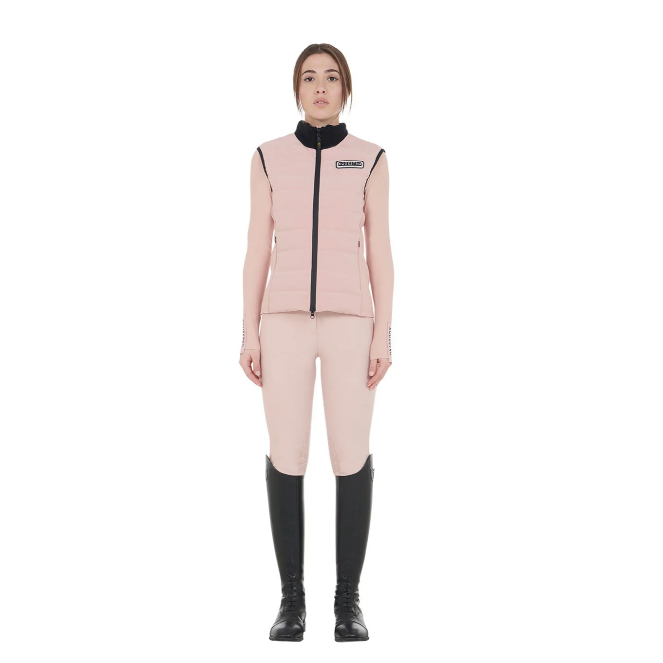 Equestro Women's Technical Blend Zippered Vest - Image 6