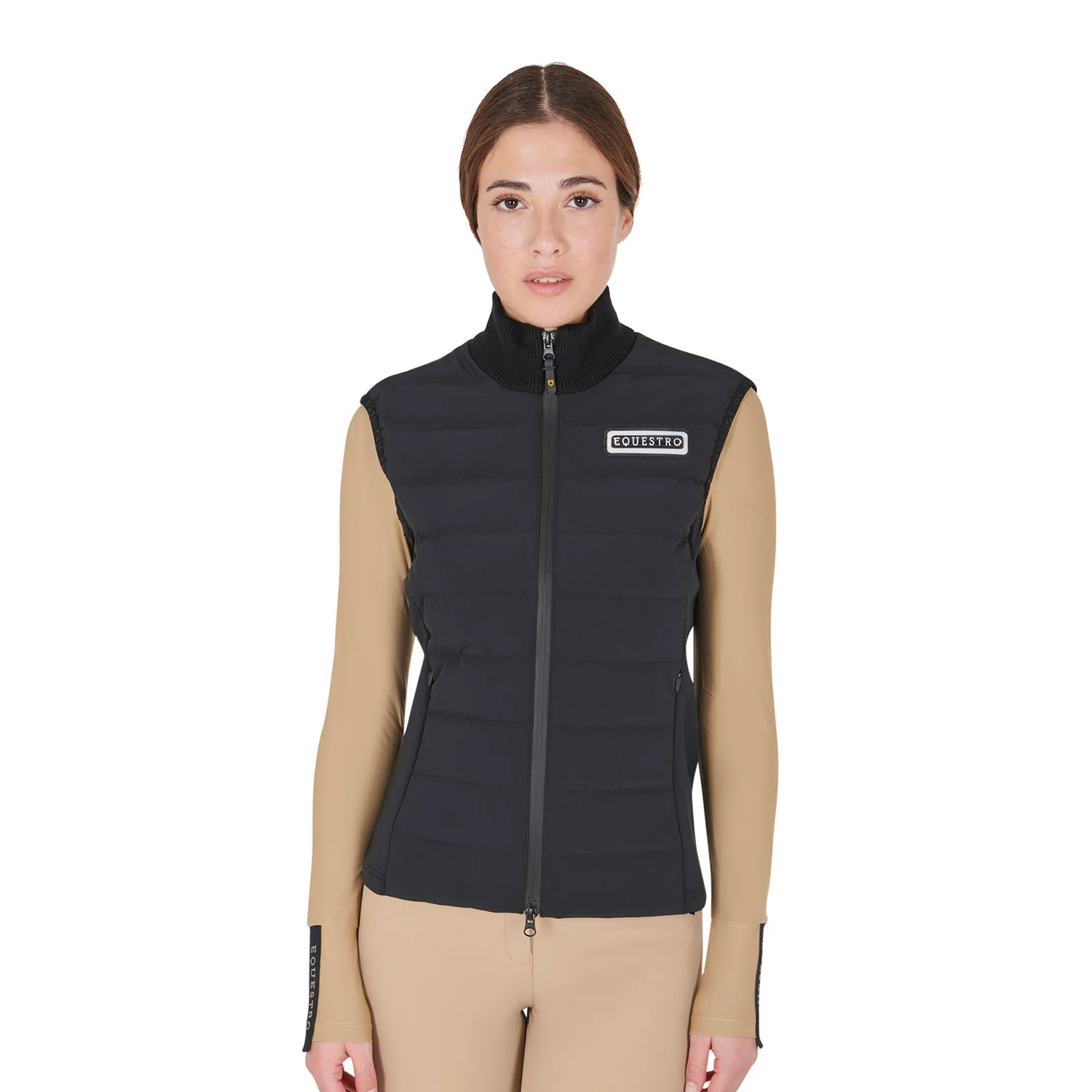 Equestro Women's Technical Blend Zippered Vest - Image 7