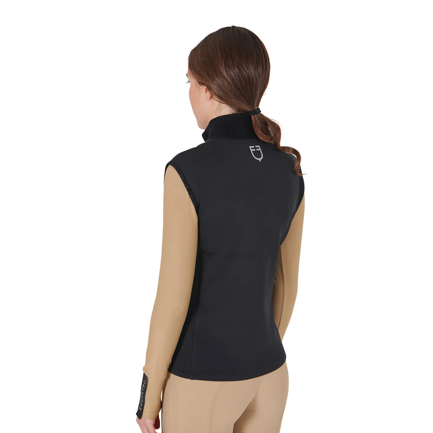 Equestro Women's Technical Blend Zippered Vest - Image 8