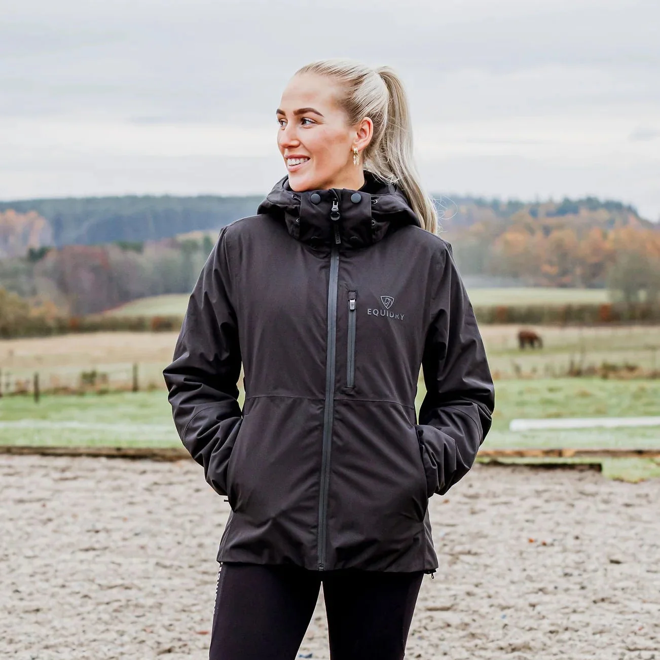 EQUIDRY Women's Iris Waterproof Riding Jacket - Image 8