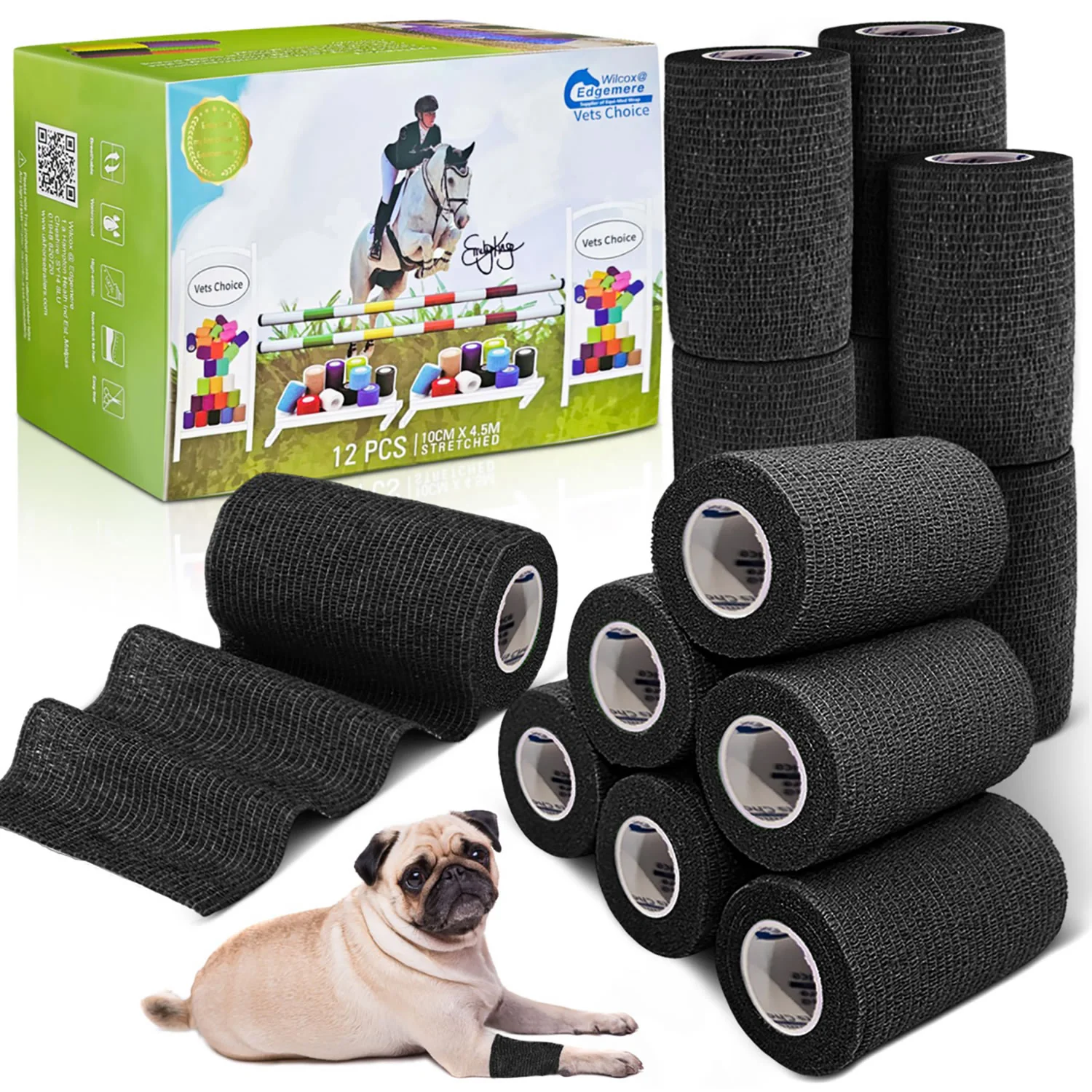 Equimed 10cm Vetwrap Pack of 12