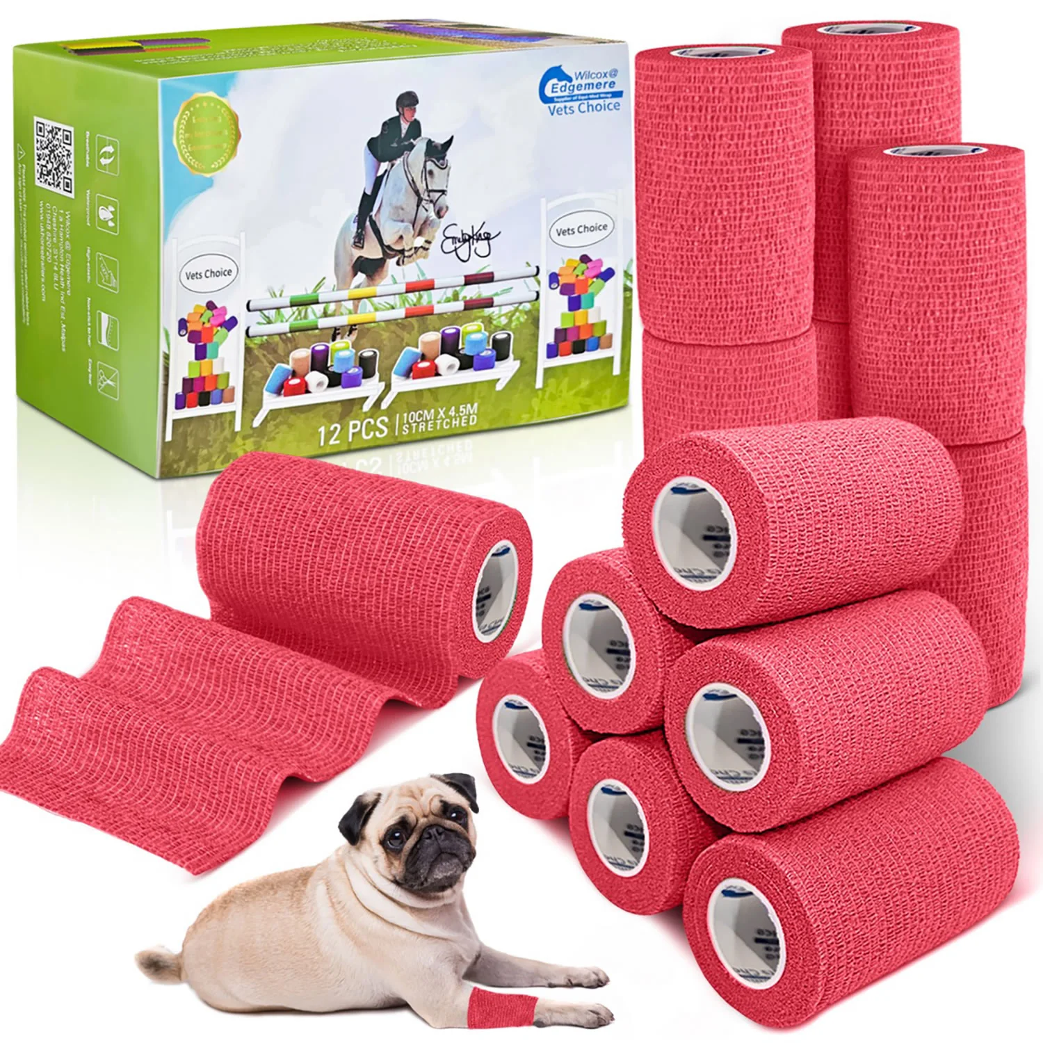 Equimed 10cm Vetwrap Pack of 12 - Image 2