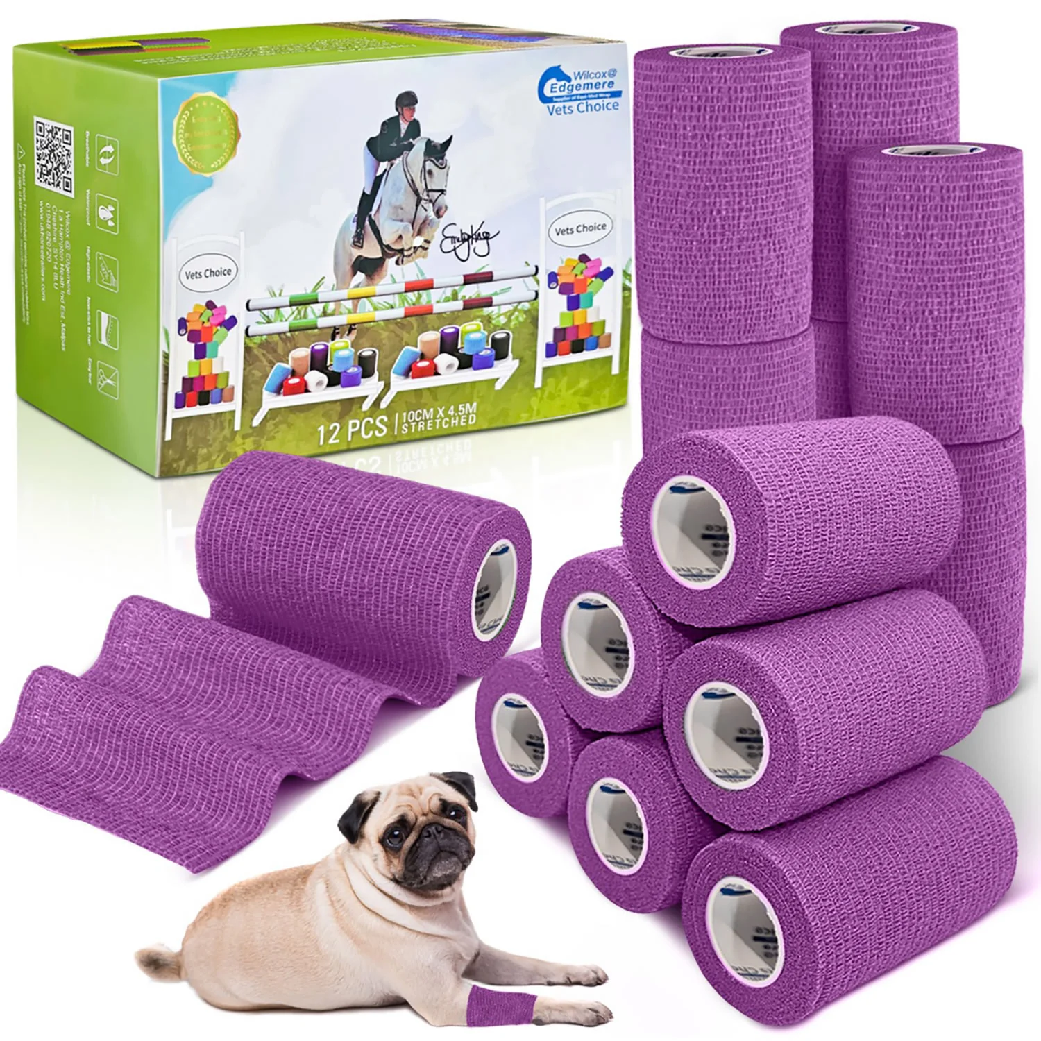 Equimed 10cm Vetwrap Pack of 12 - Image 8