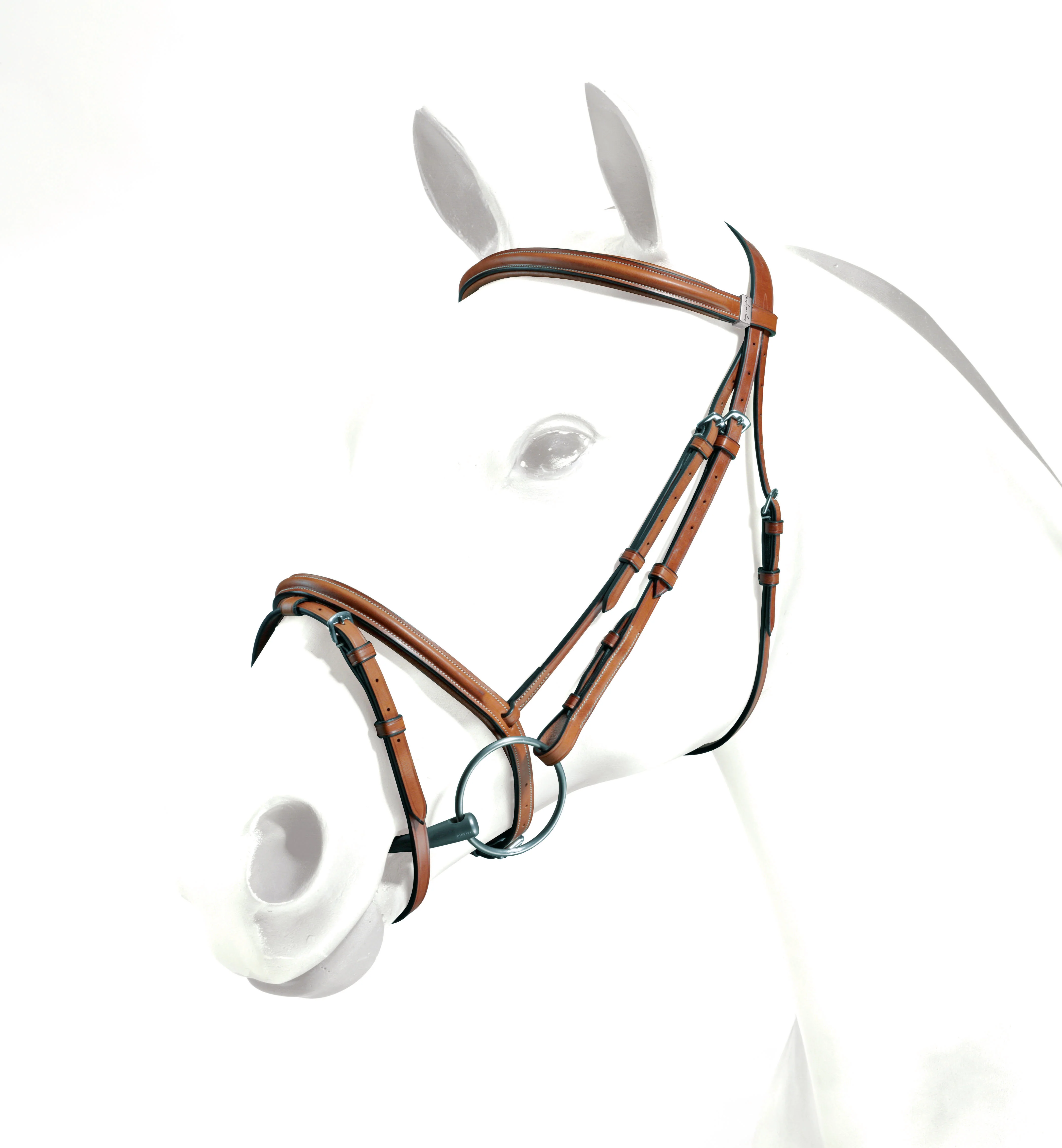 Equipe Emporio Plain Flash Bridle - No Reins - Image 3