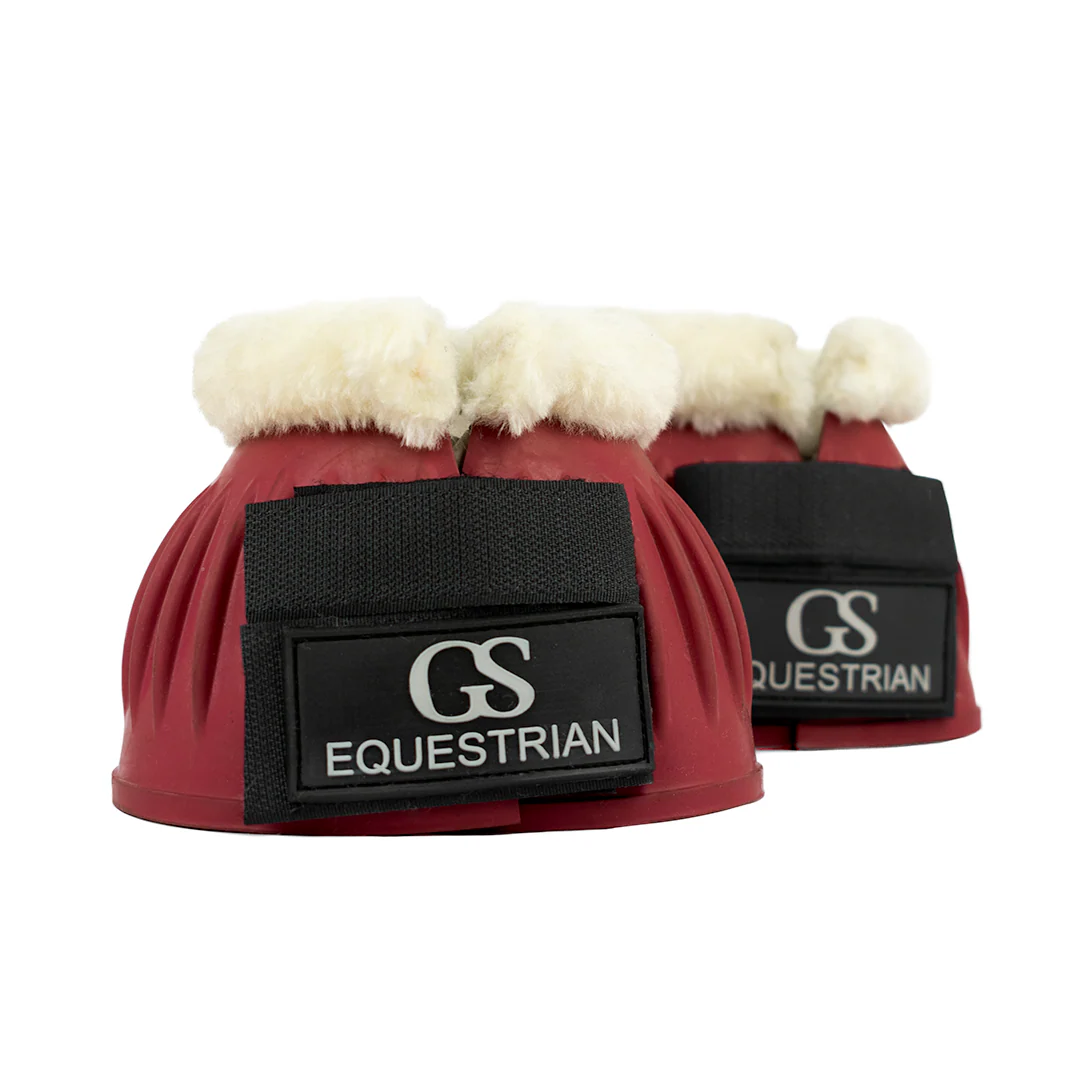 GS Equestrian Fleece Trim Bell Boots - Image 4