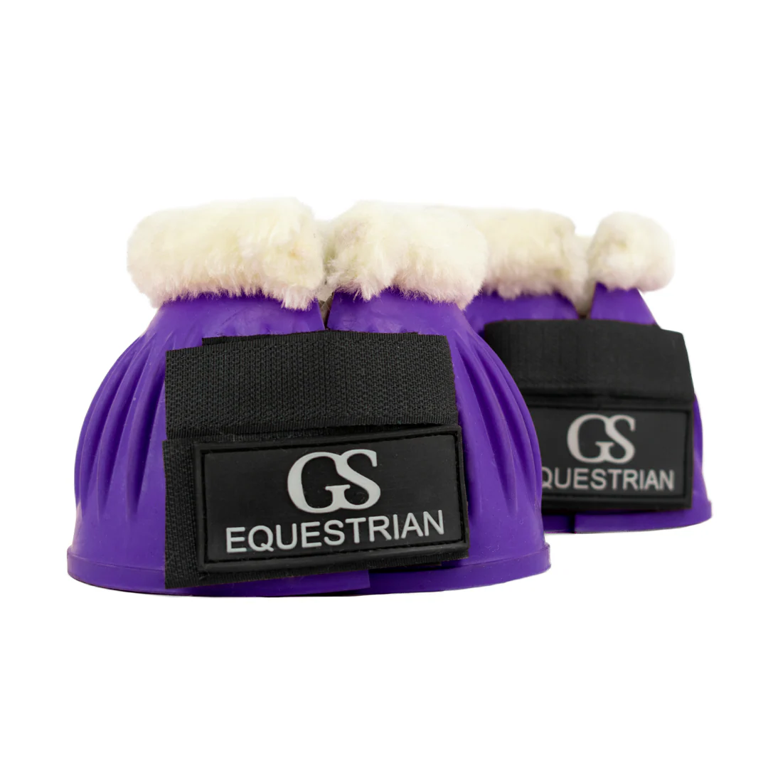 GS Equestrian Fleece Trim Bell Boots - Image 5