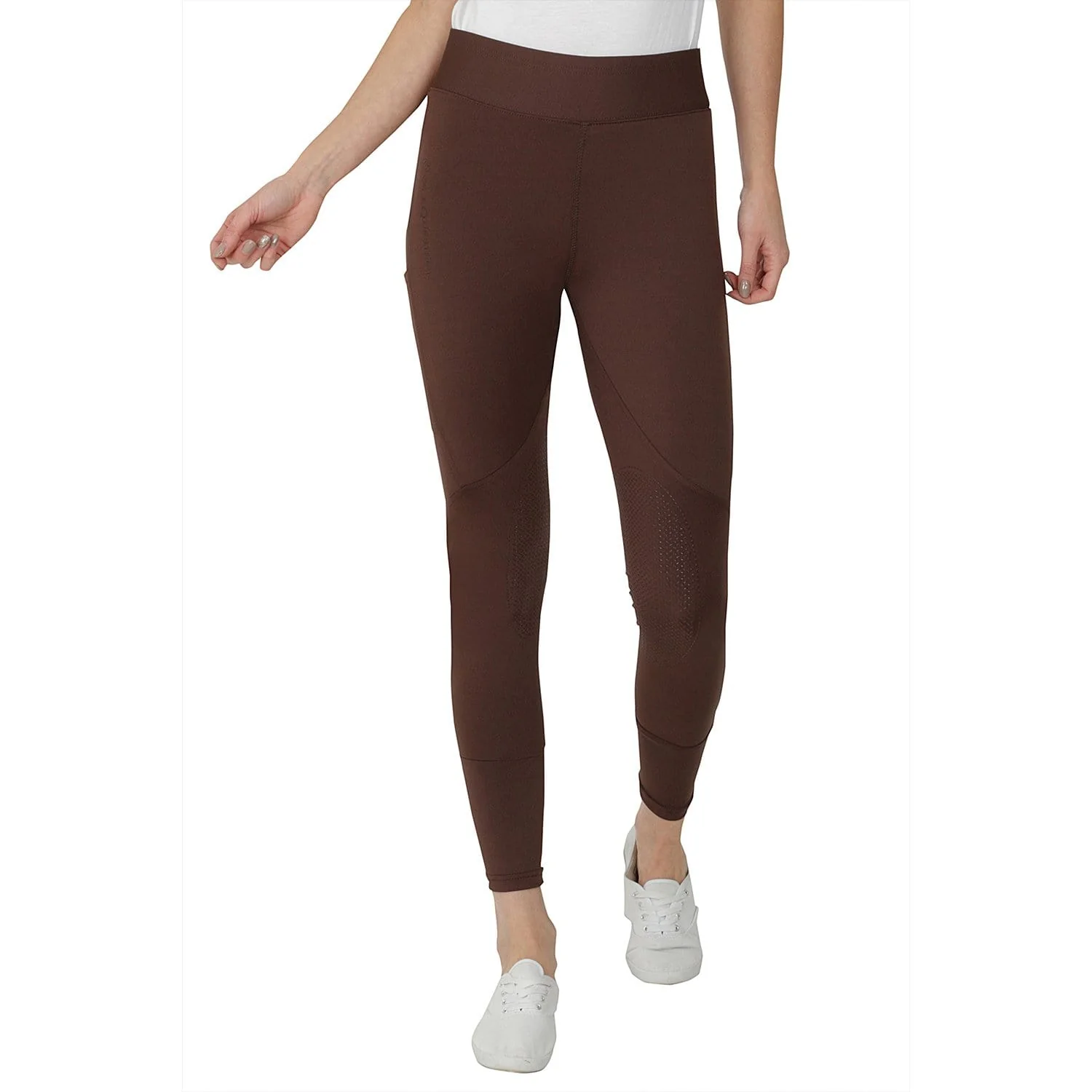 GS Equestrian Aisha Ladies Silicone Knee Riding Tights - Image 10