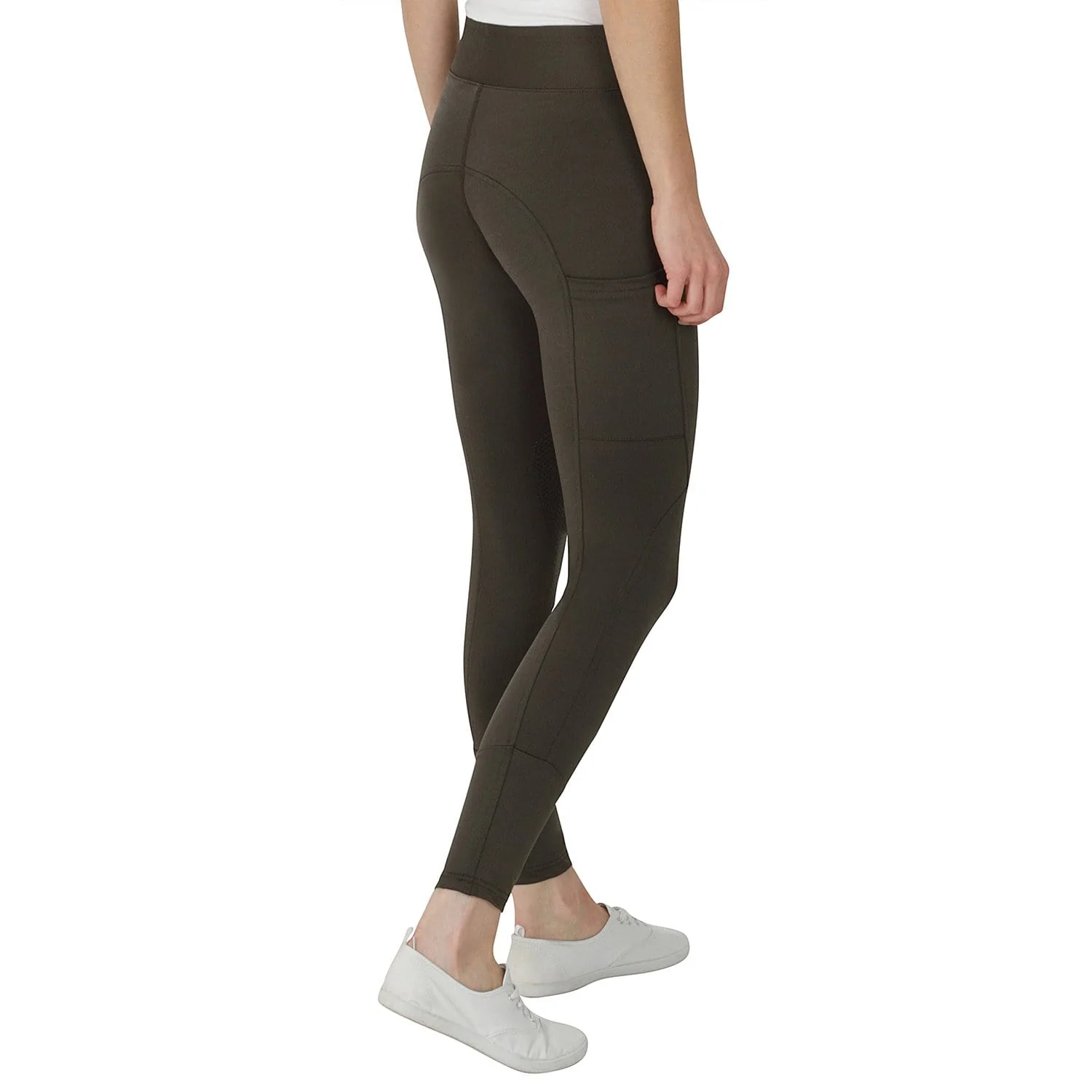 GS Equestrian Aisha Ladies Silicone Knee Riding Tights - Image 25
