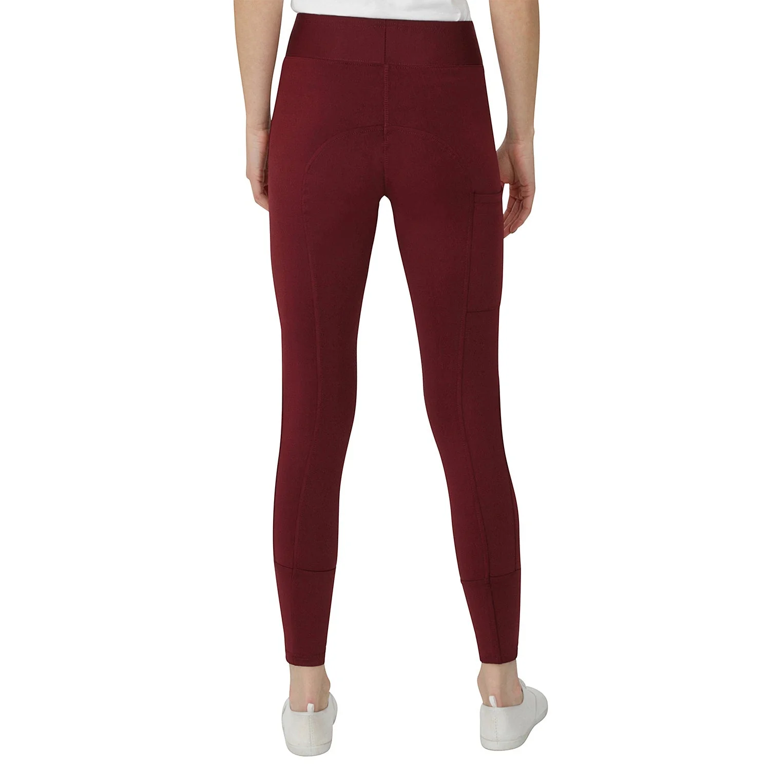 GS Equestrian Aisha Ladies Silicone Knee Riding Tights - Image 3
