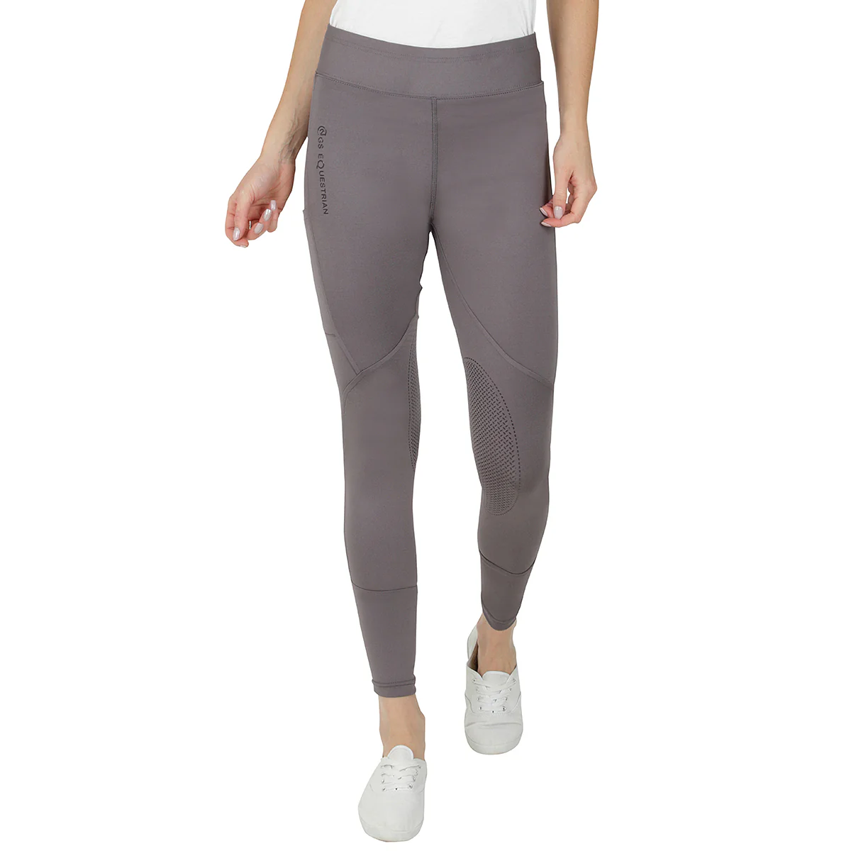 GS Equestrian Aisha Ladies Silicone Knee Riding Tights - Image 5