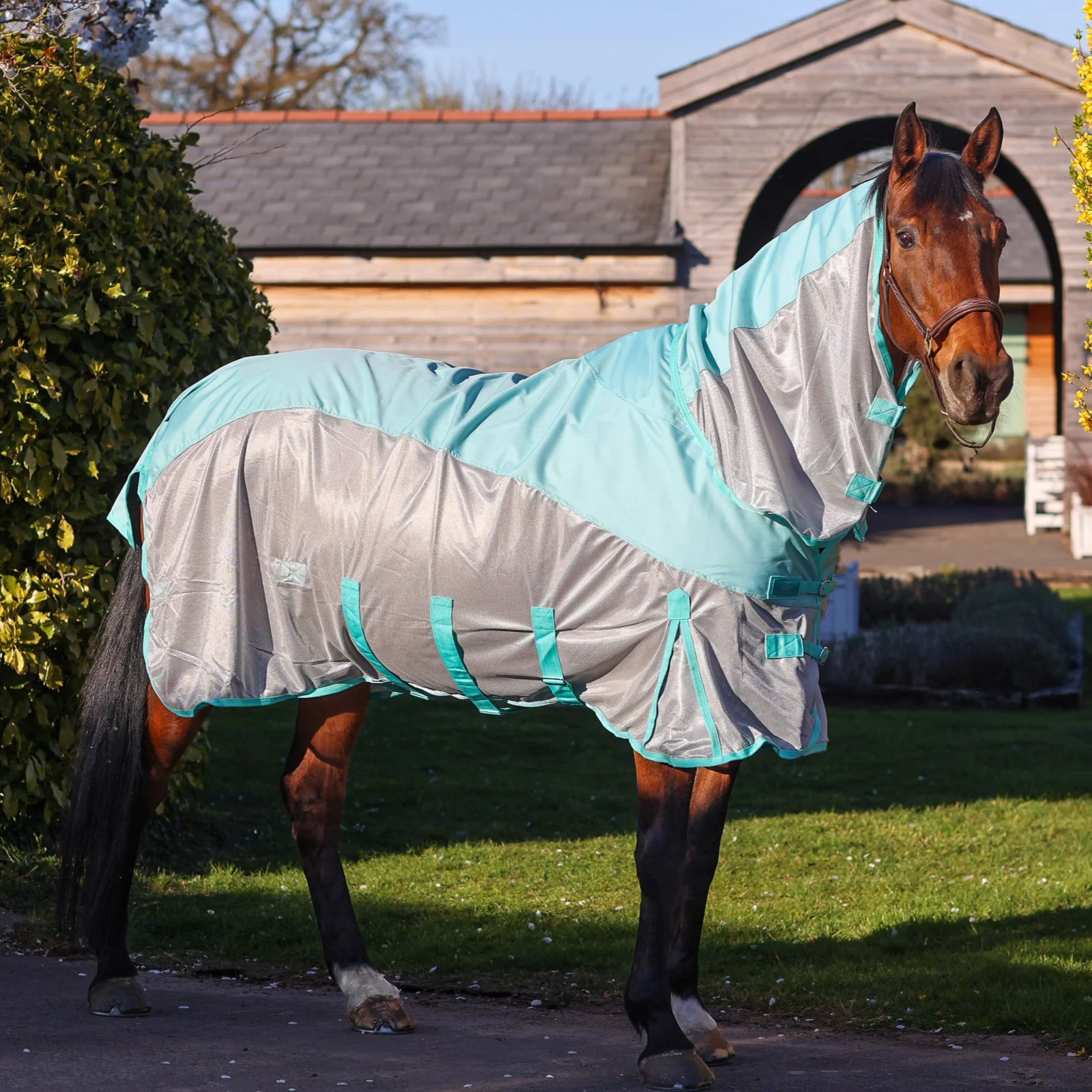 GS Equestrian Hybrid Combo Neck Fly Rug - Image 2