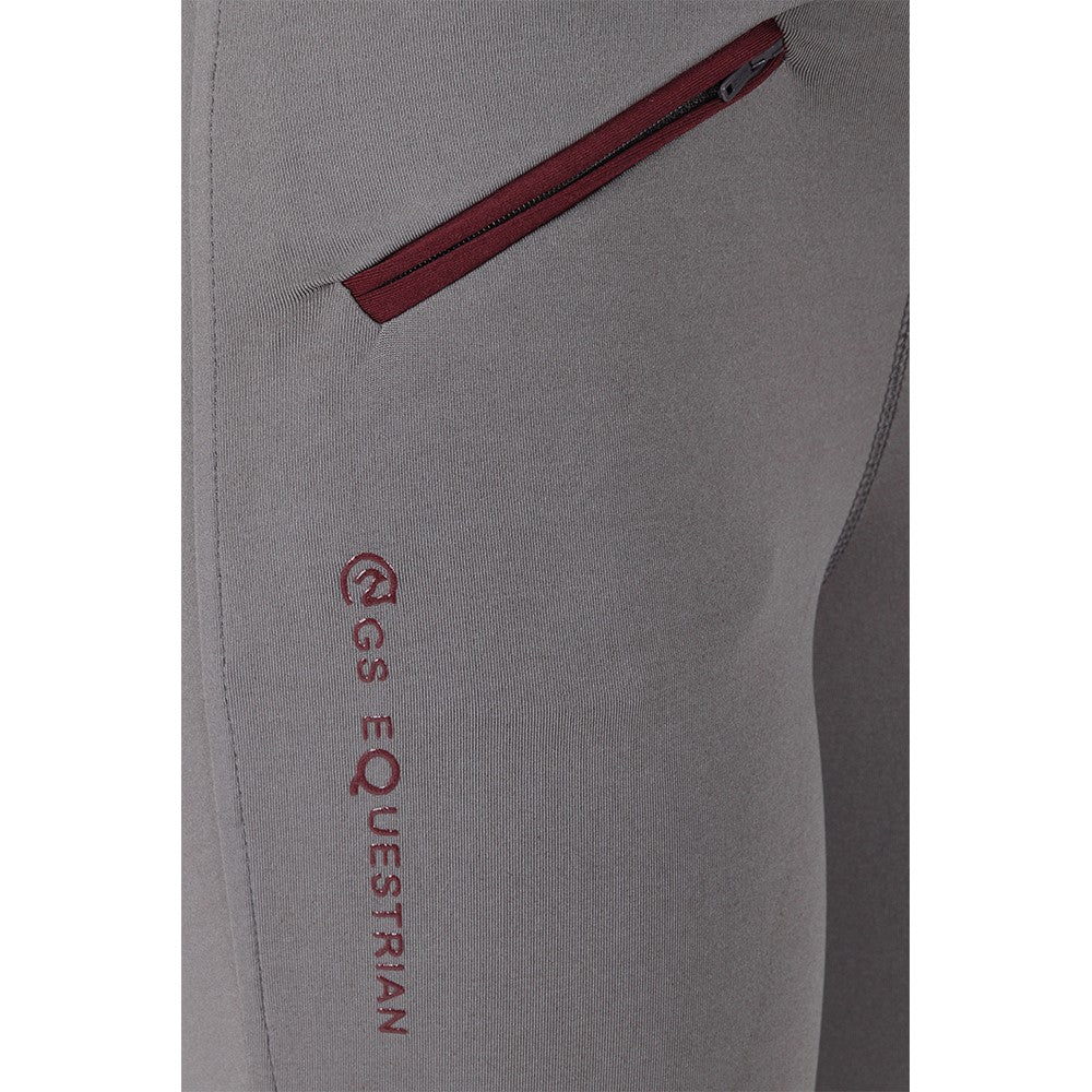 GS Equestrian Mariah Ladies Silicone Knee Contrast Riding Tights - Image 20