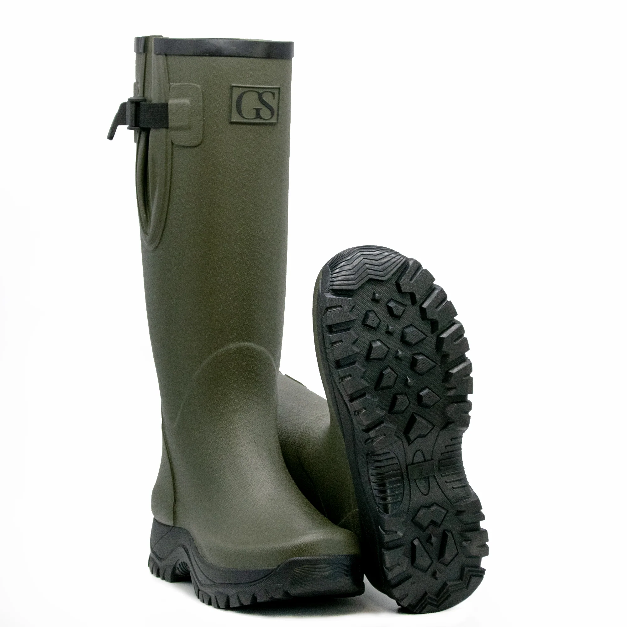 GS Equestrian Mens Belstone Jersey Wellington Boots - Image 4