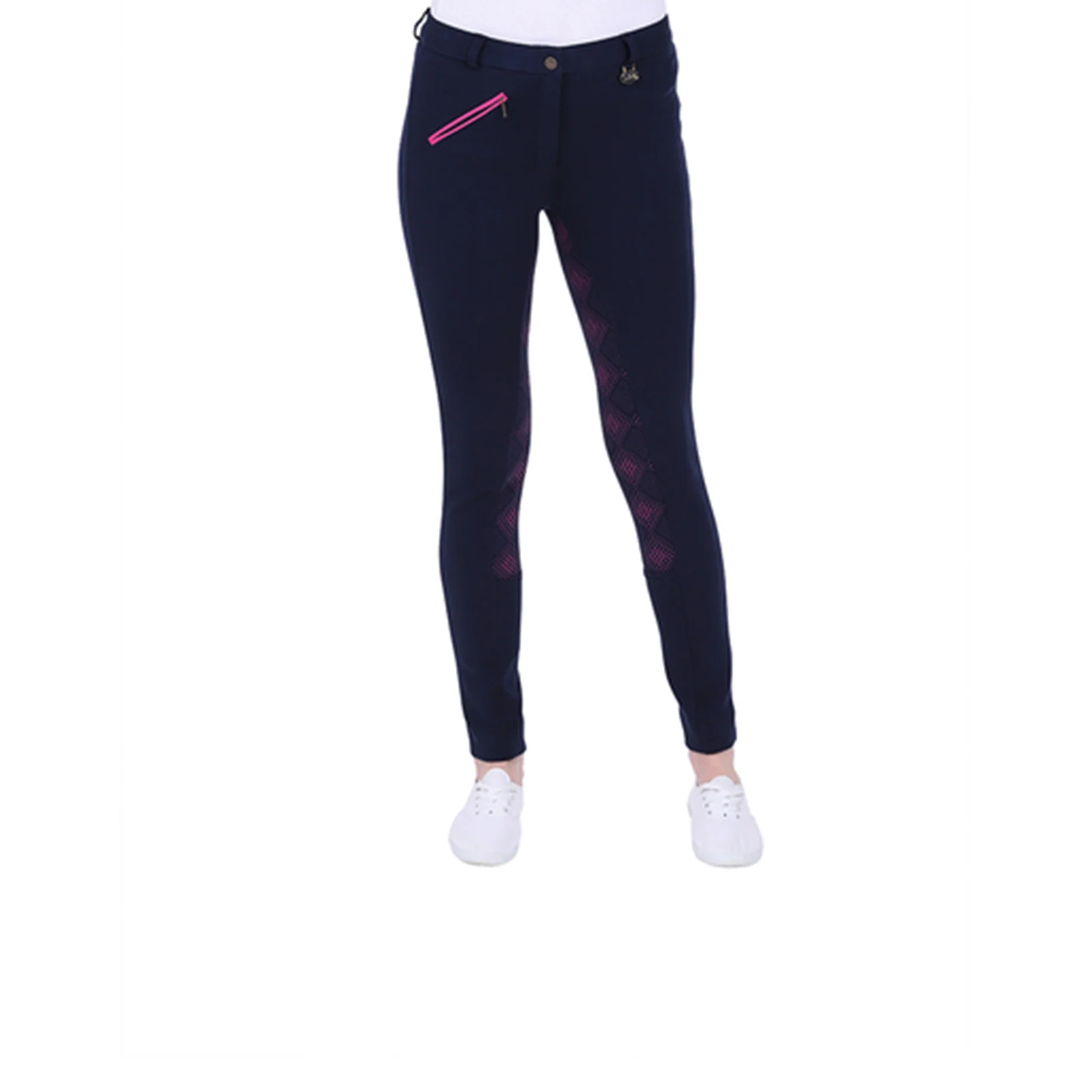 GS Equestrian Carol Ladies Two Tone Silicone Full Seat Jodhpurs - Image 25