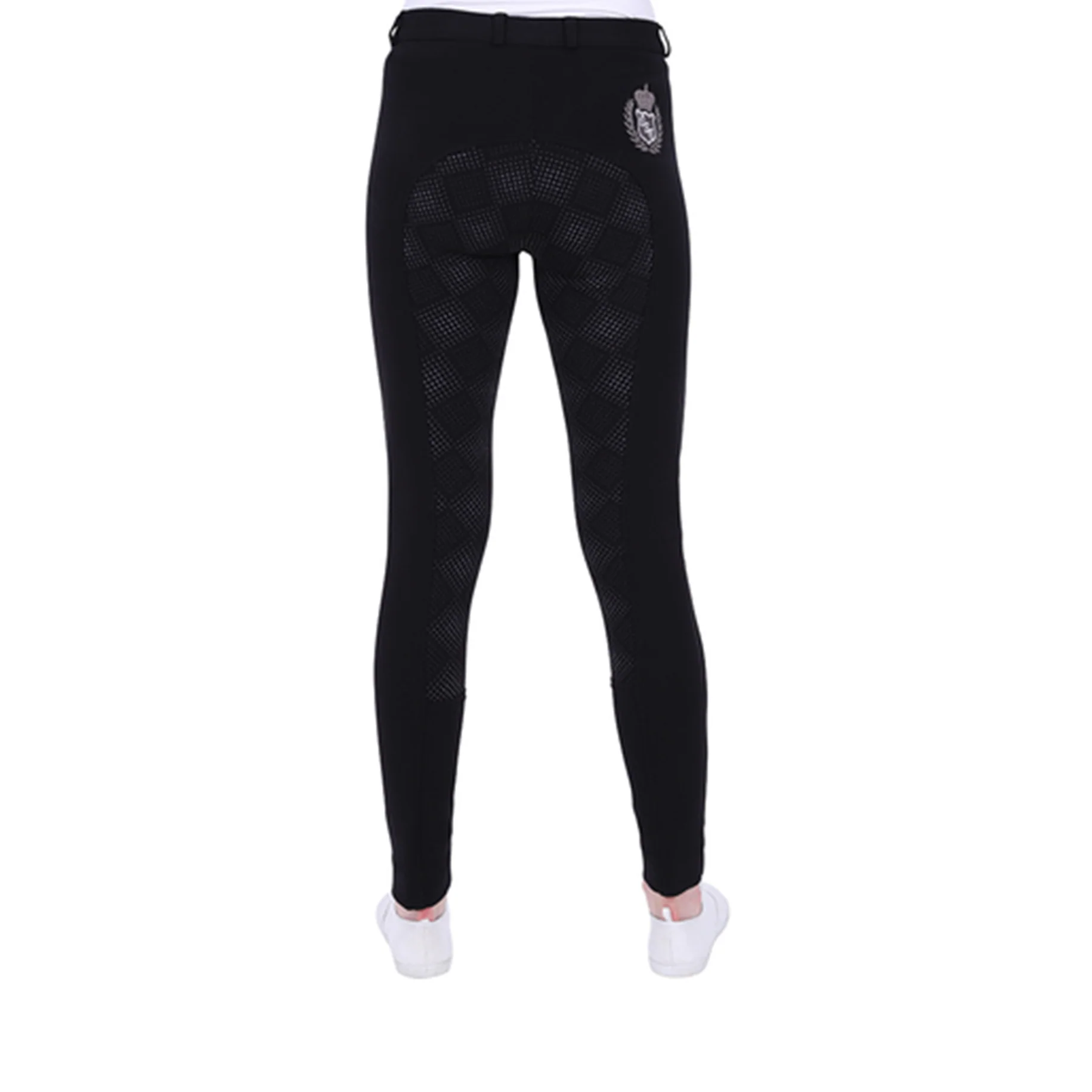 GS Equestrian Carol Ladies Two Tone Silicone Full Seat Jodhpurs - Image 3