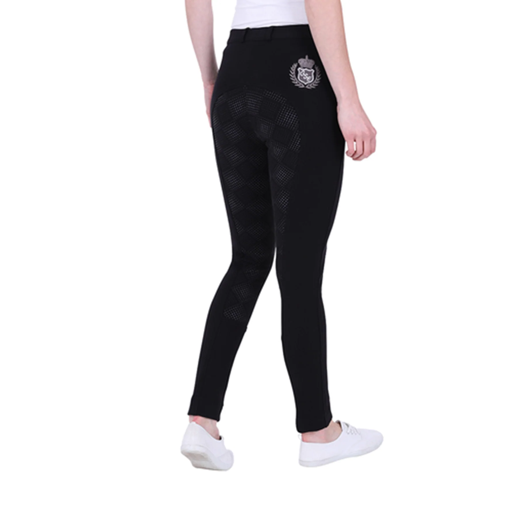 GS Equestrian Carol Ladies Two Tone Silicone Full Seat Jodhpurs - Image 4