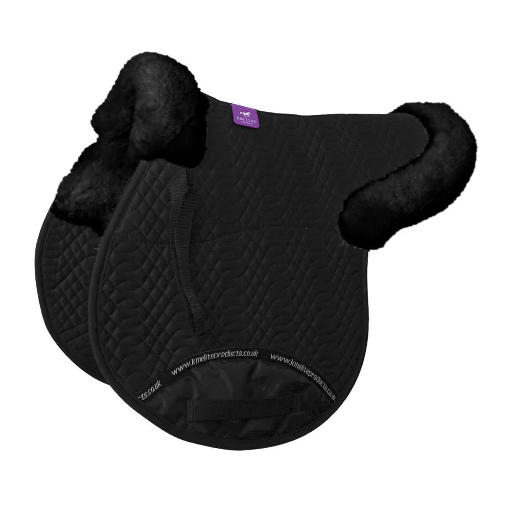 KM Elite Half Lined GP Numnah - Image 2