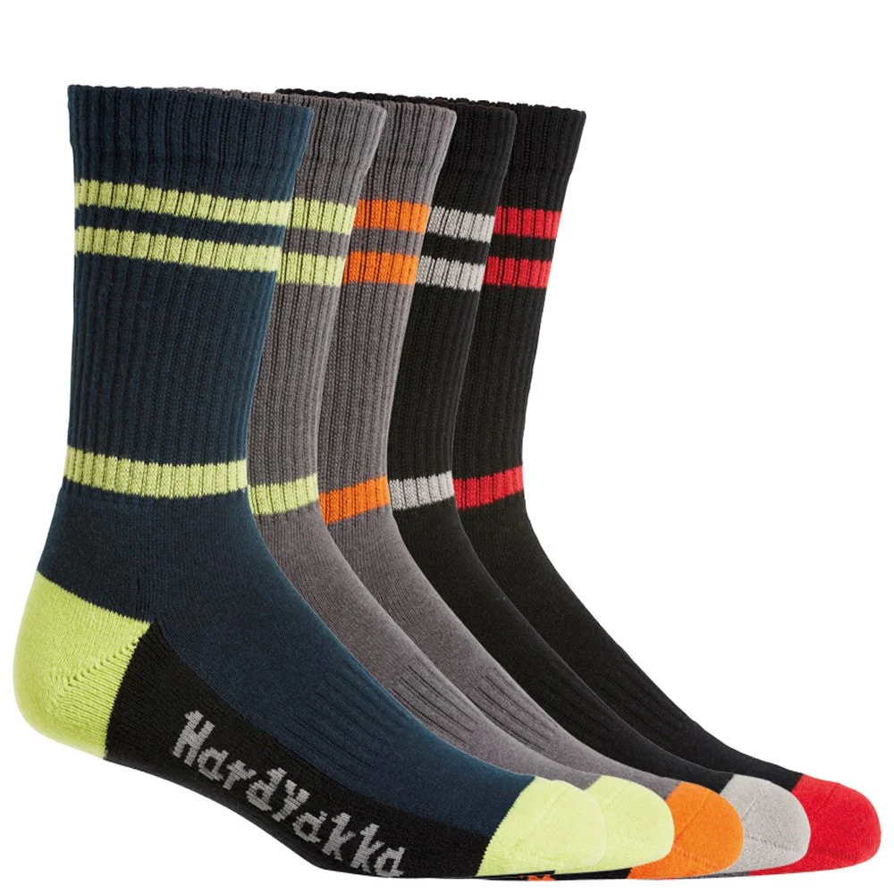 Hard Yakka Men Crew Five Pack Worksock - Image 3