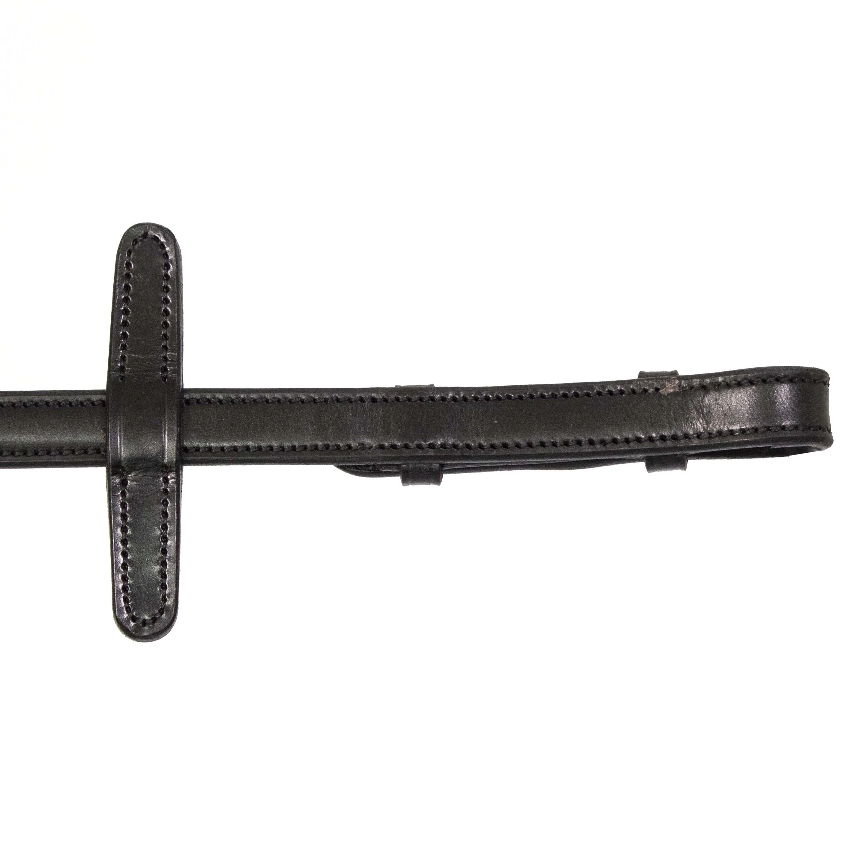 Henry James Large Pimple Hybrid Rubber Reins With Leather Stoppers - Image 3
