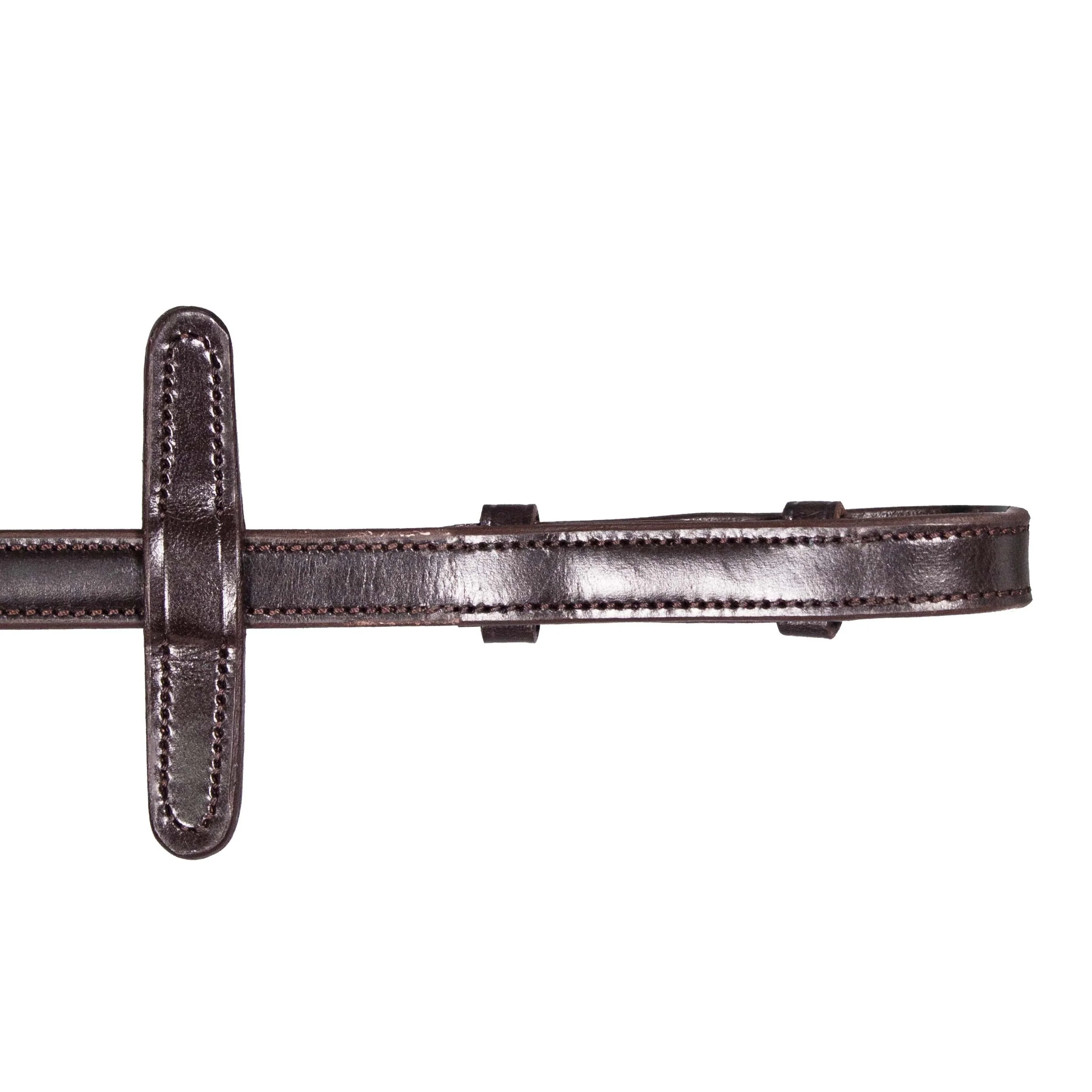 Henry James Large Pimple Hybrid Rubber Reins With Leather Stoppers - Image 8