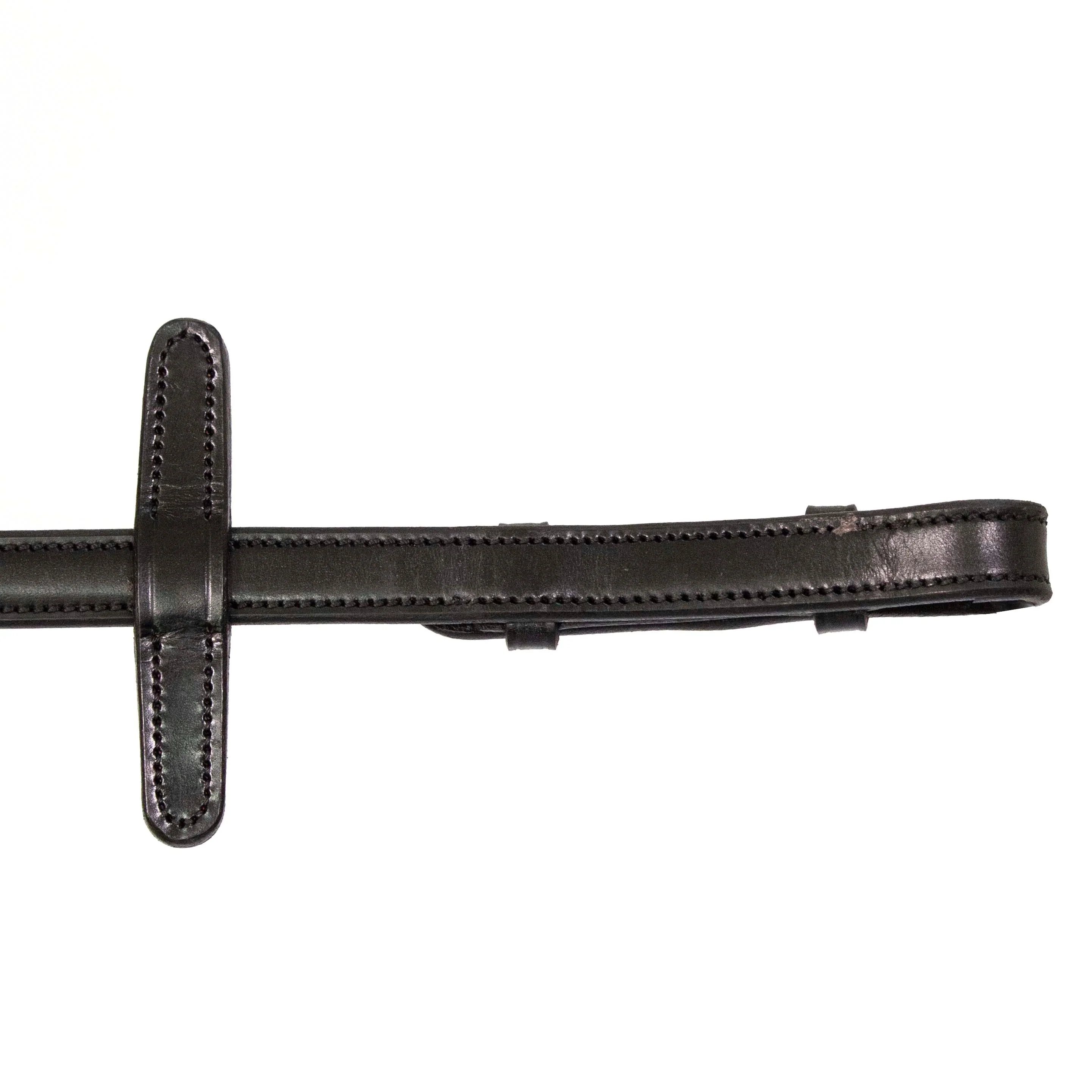 Henry James Small Pimple Hybrid Rubber Reins With Leather Stoppers - Image 3