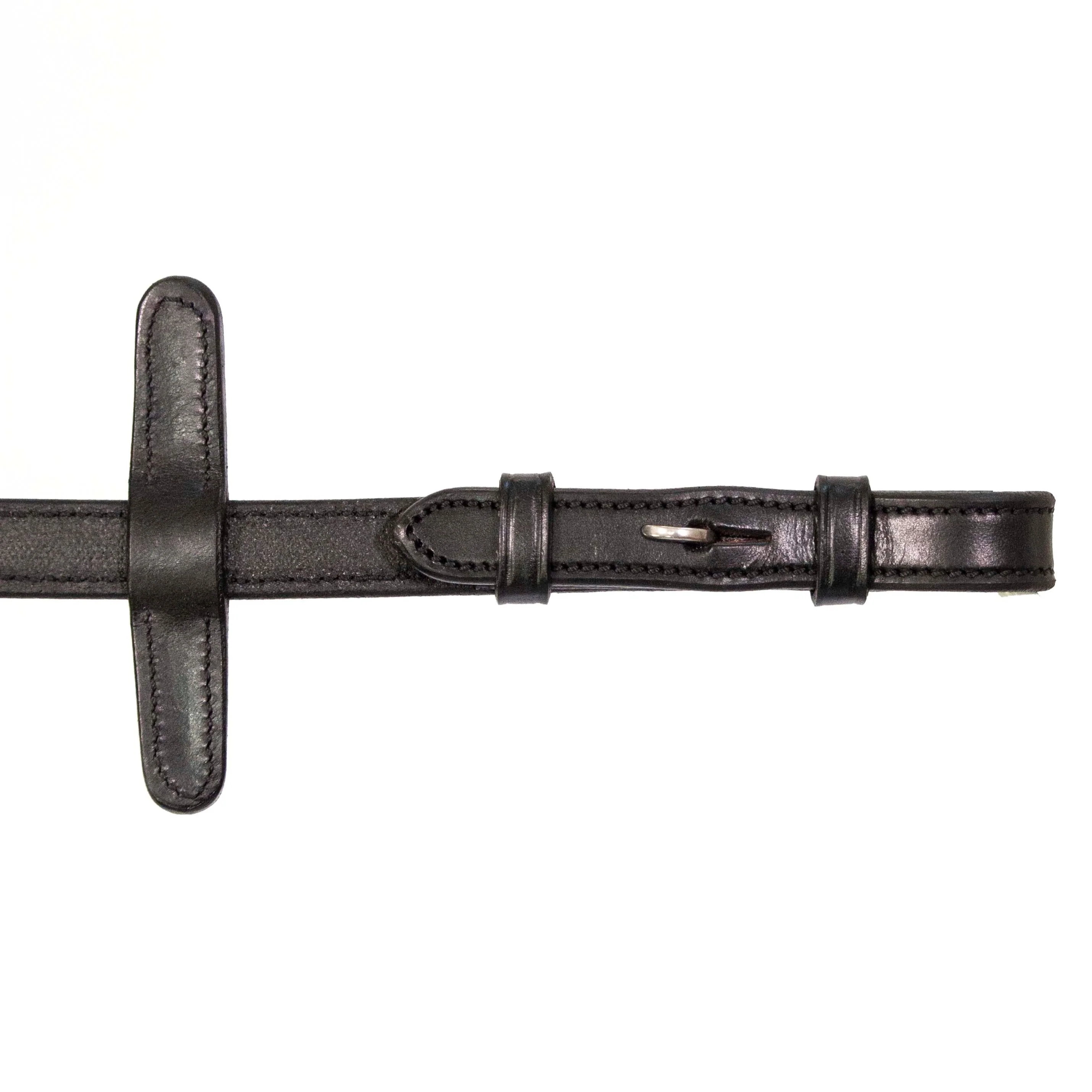 Henry James Small Pimple Hybrid Rubber Reins With Leather Stoppers - Image 4